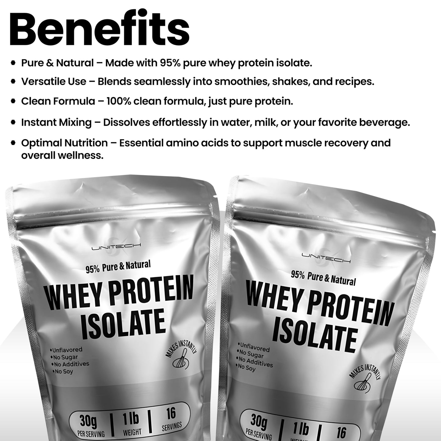 USK Unitech Whey Protein Isolate Powder 1 Ounce