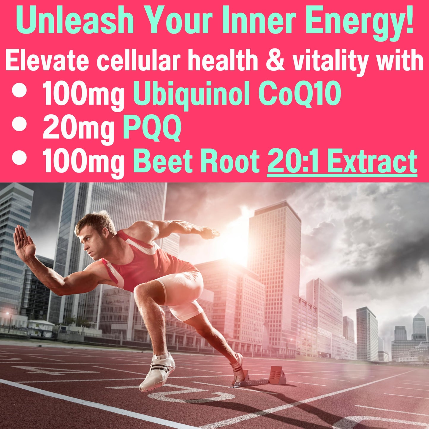 SHIZAM Ubiquinol CoQ10 PQQ Astaxanthin Beet Root Gummies, 60 Count