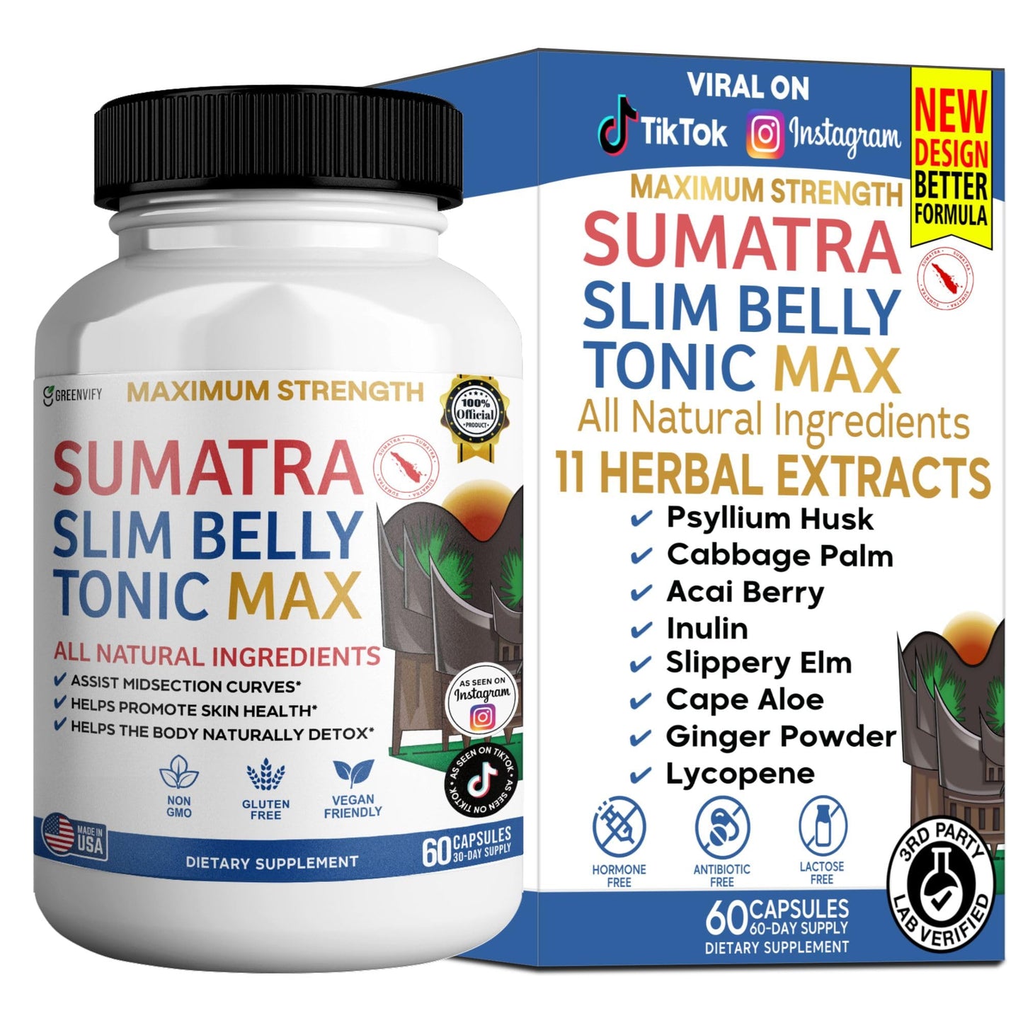 GREENVIFY Sumatra Tonic Max Weight Support Supplement 60 Capsules