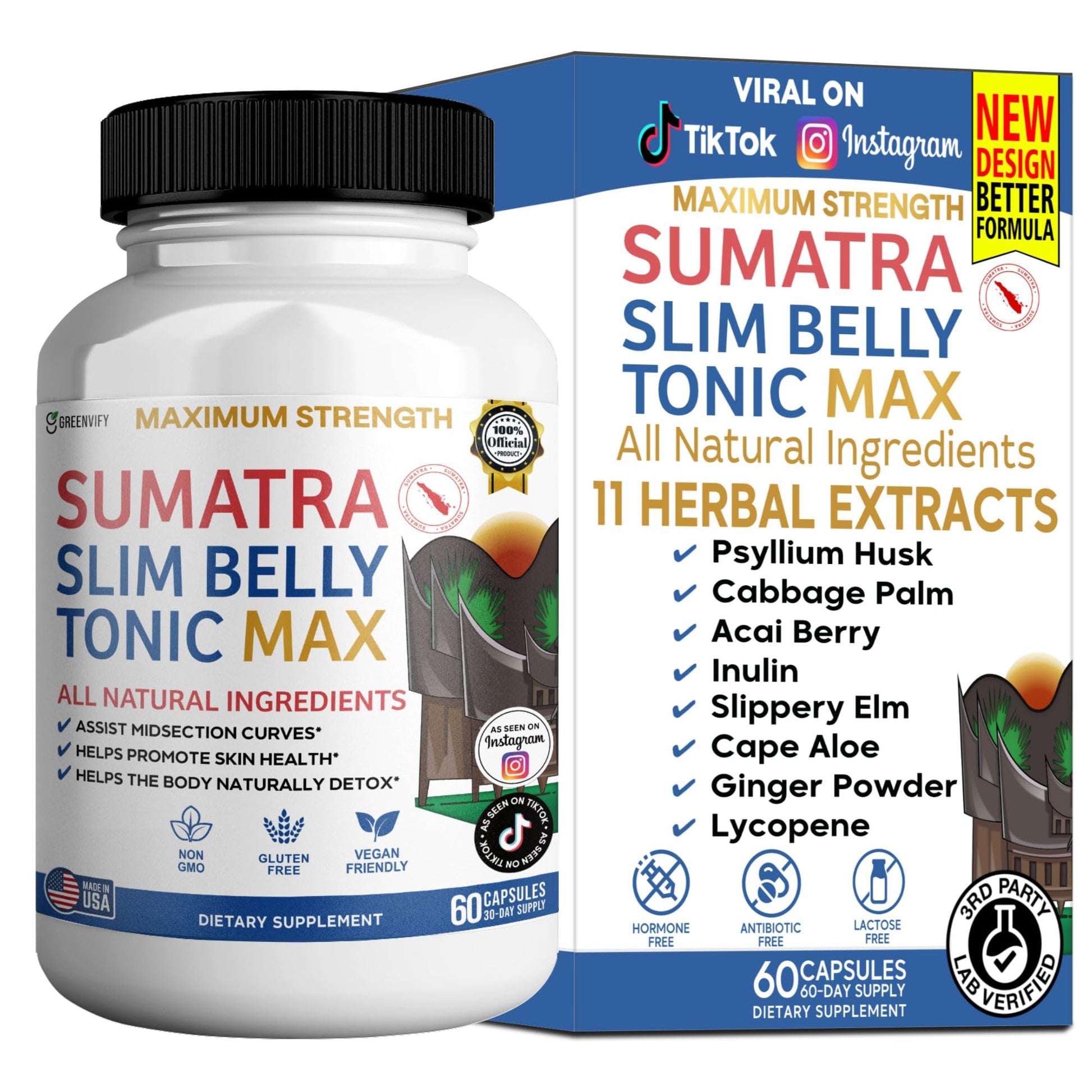 GREENVIFY Sumatra Tonic Max Weight Support Supplement 60 Capsules