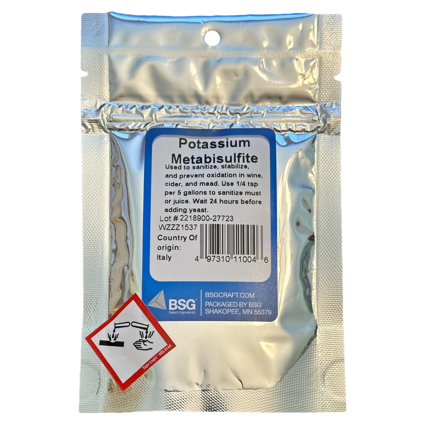 BSG HandCraft Potassium Metabisulfite Powder, 2 oz
