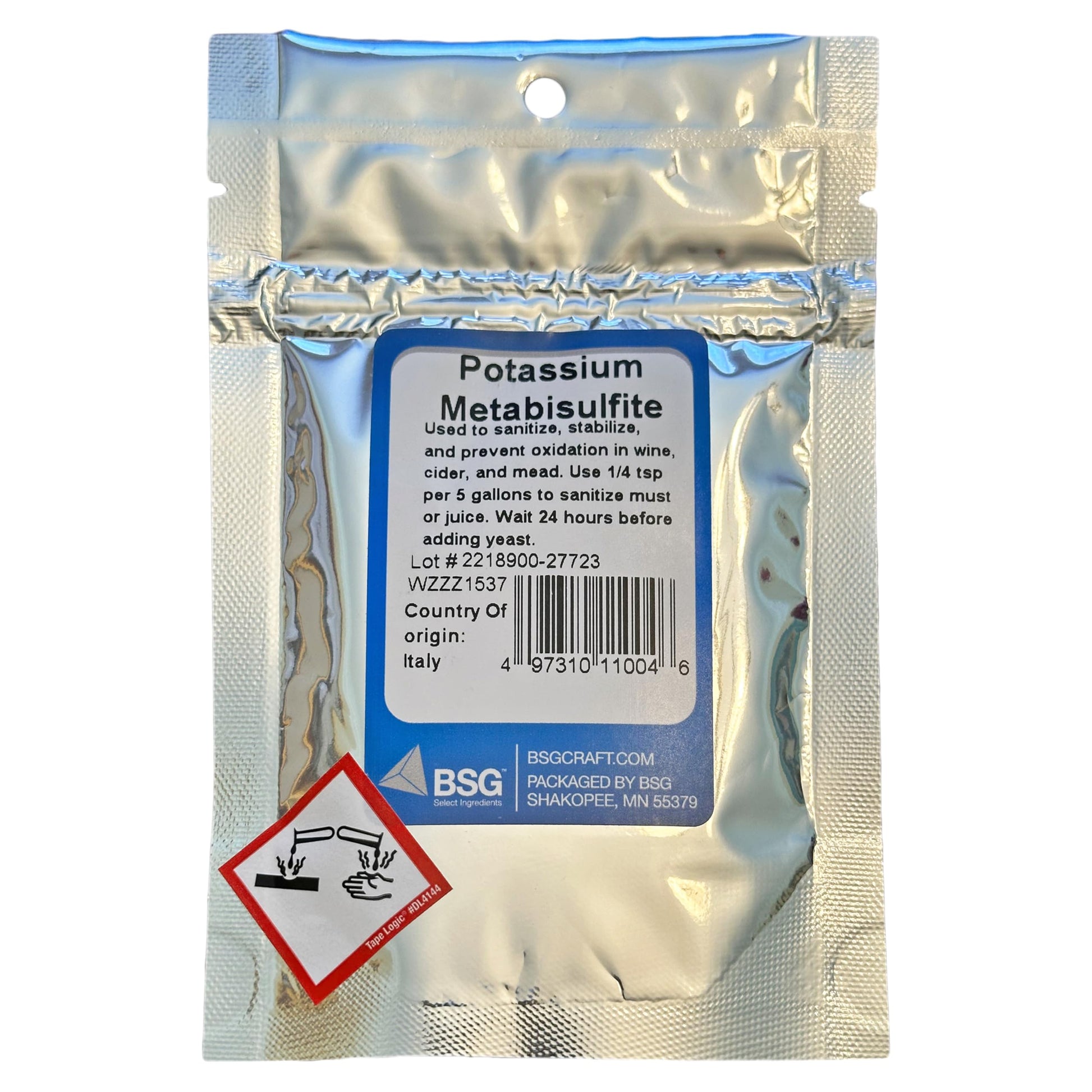 BSG HandCraft Potassium Metabisulfite Powder, 2 oz