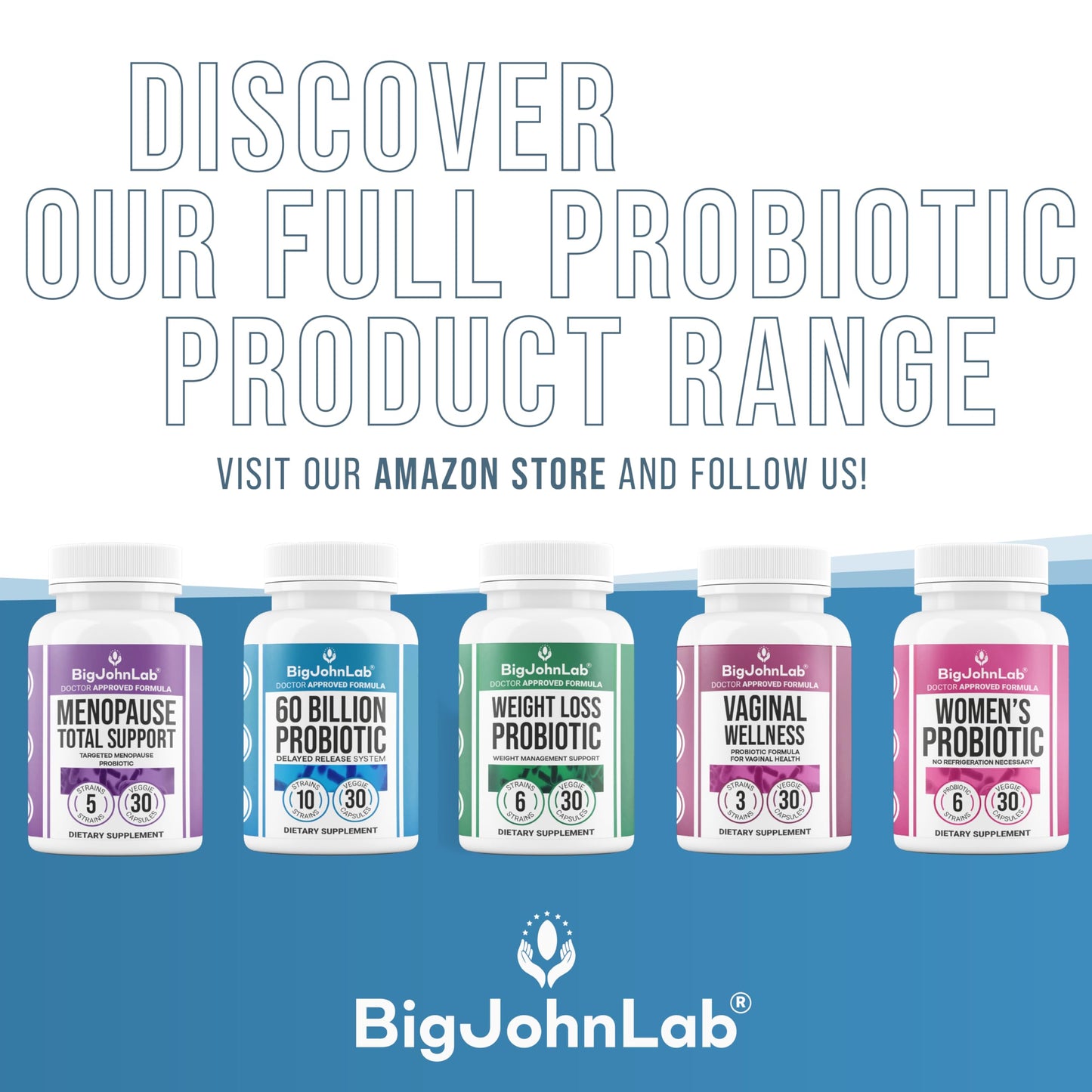 BIGJOHNLAB Women's Probiotic Supplement 30 Capsules