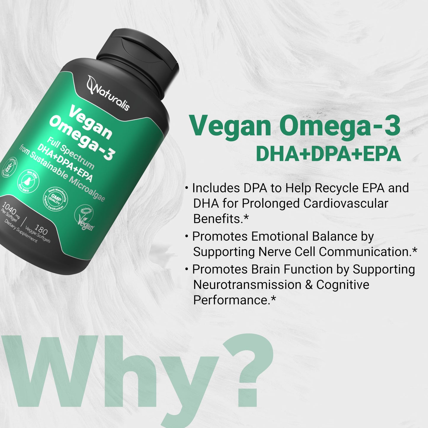Naturalis Vegan Omega 3 1040mg 180 Softgels
