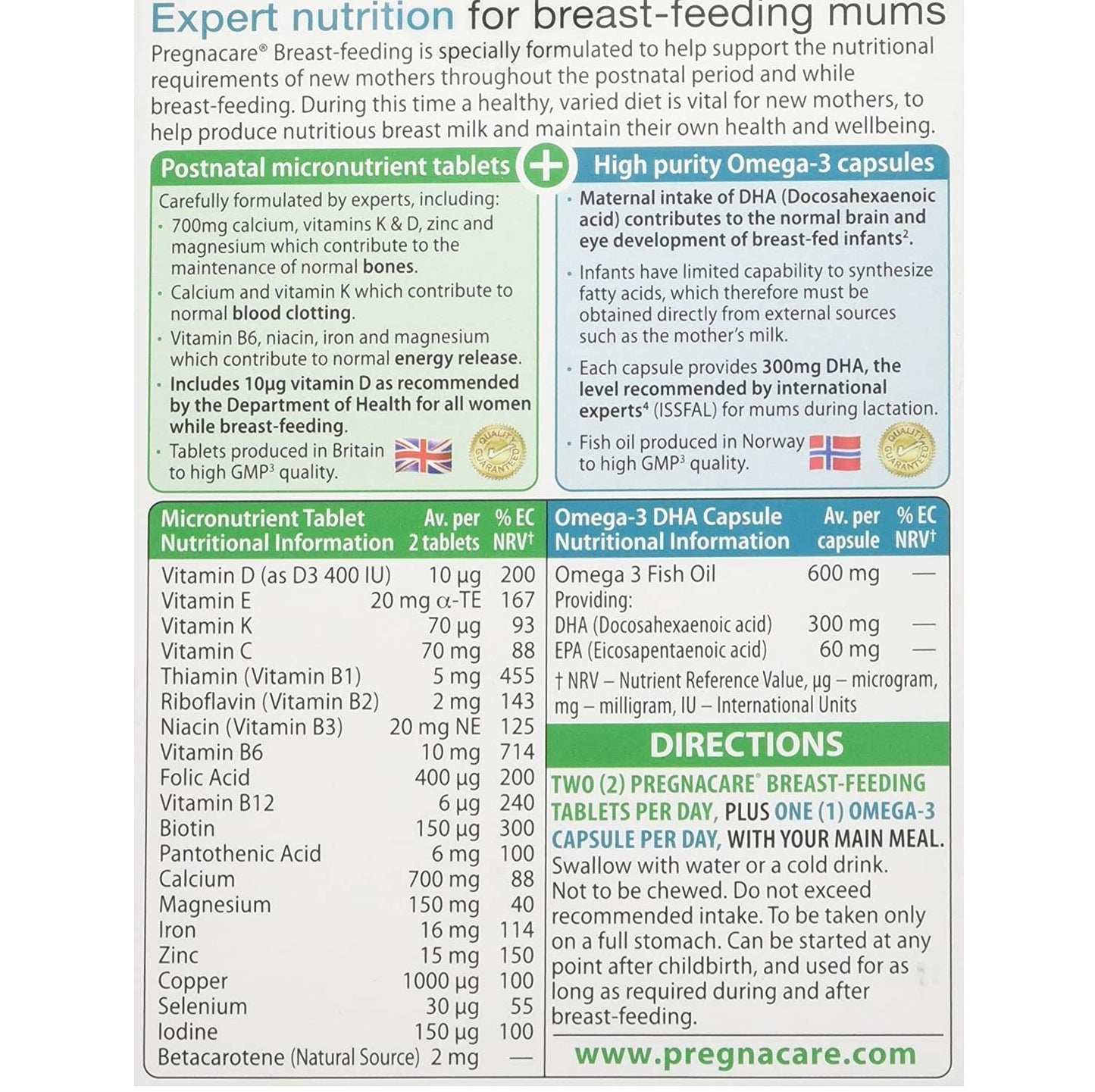 Pregnacare Breastfeeding 84 Tablets