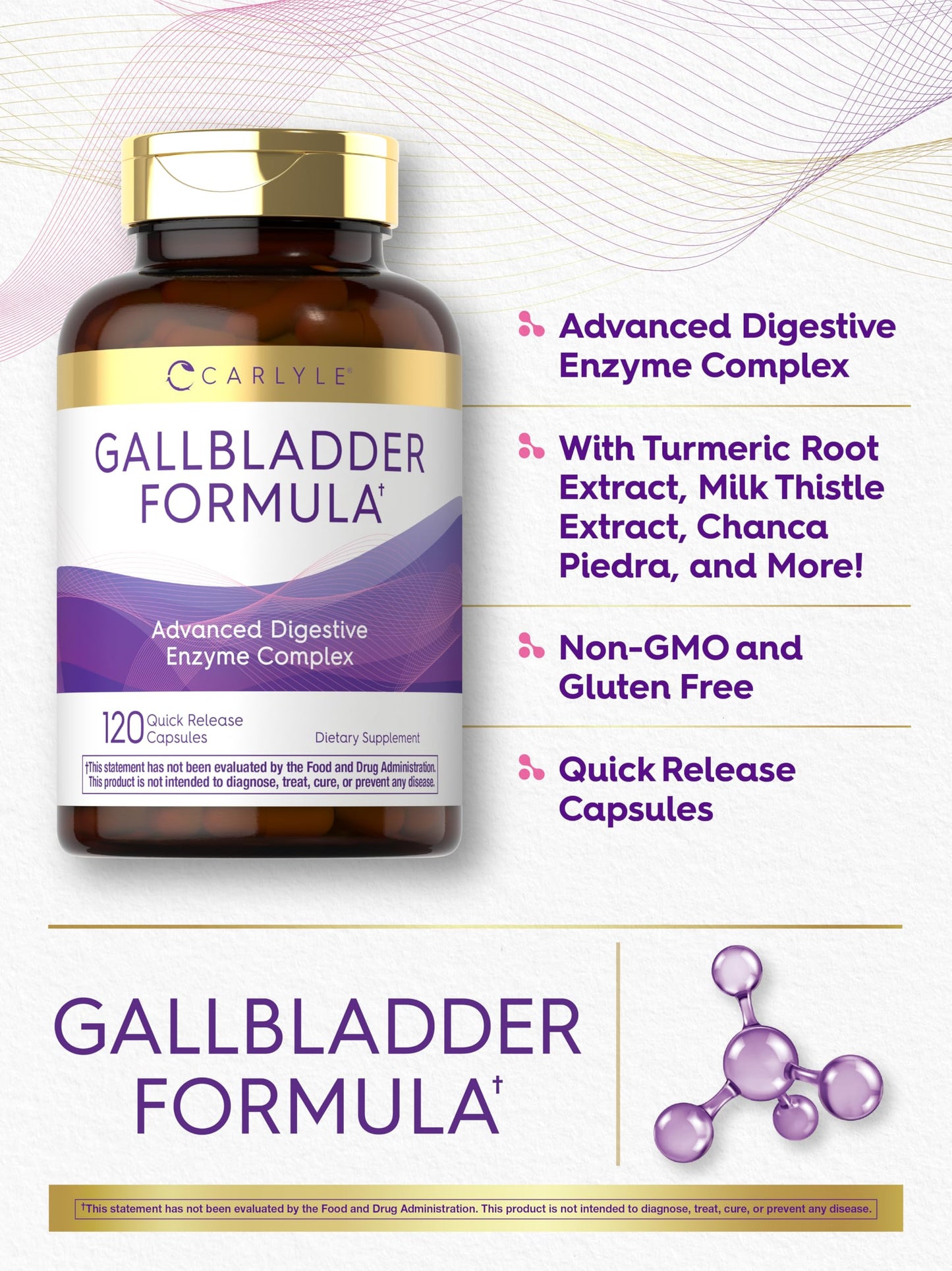 Carlyle Gallbladder Formula Supplement Capsule 120 Count