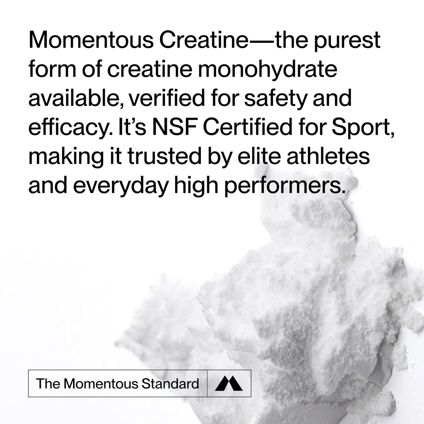 Momentous Creatine Monohydrate Powder, 5g per Serving, 15 Servings