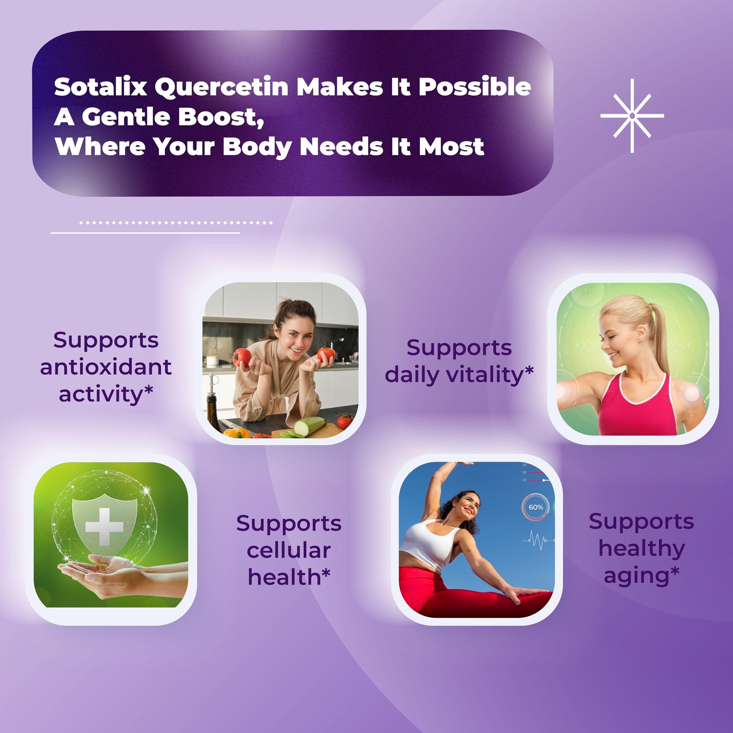Sotalix Supplement Quercetin 98% High Purity with Bromelain, Zinc, Vitamin D3 2000 IU, Elderberry Capsules 180 Count