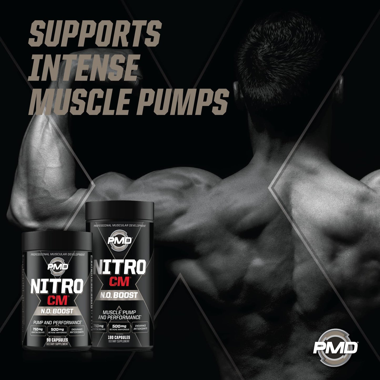 PMD Nitro CM Nitric Oxide with Agmatine Capsules, 90 Capsules