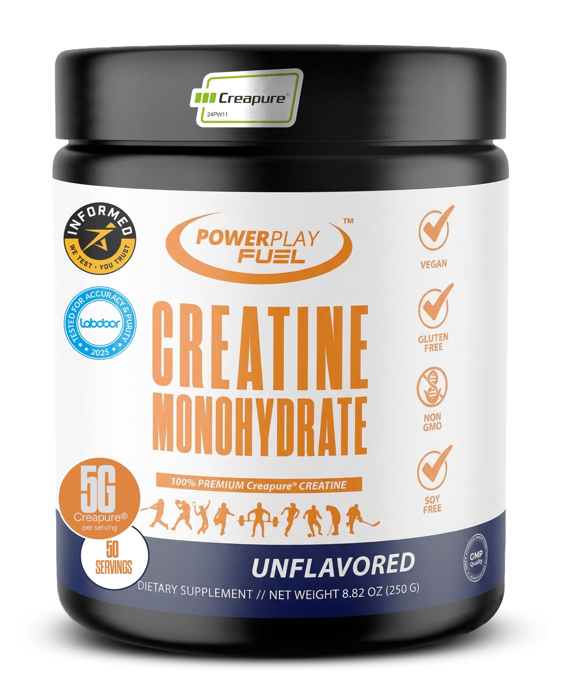 POWER PLAY FUEL Micronized Creatine Monohydrate Powder 8.82 oz
