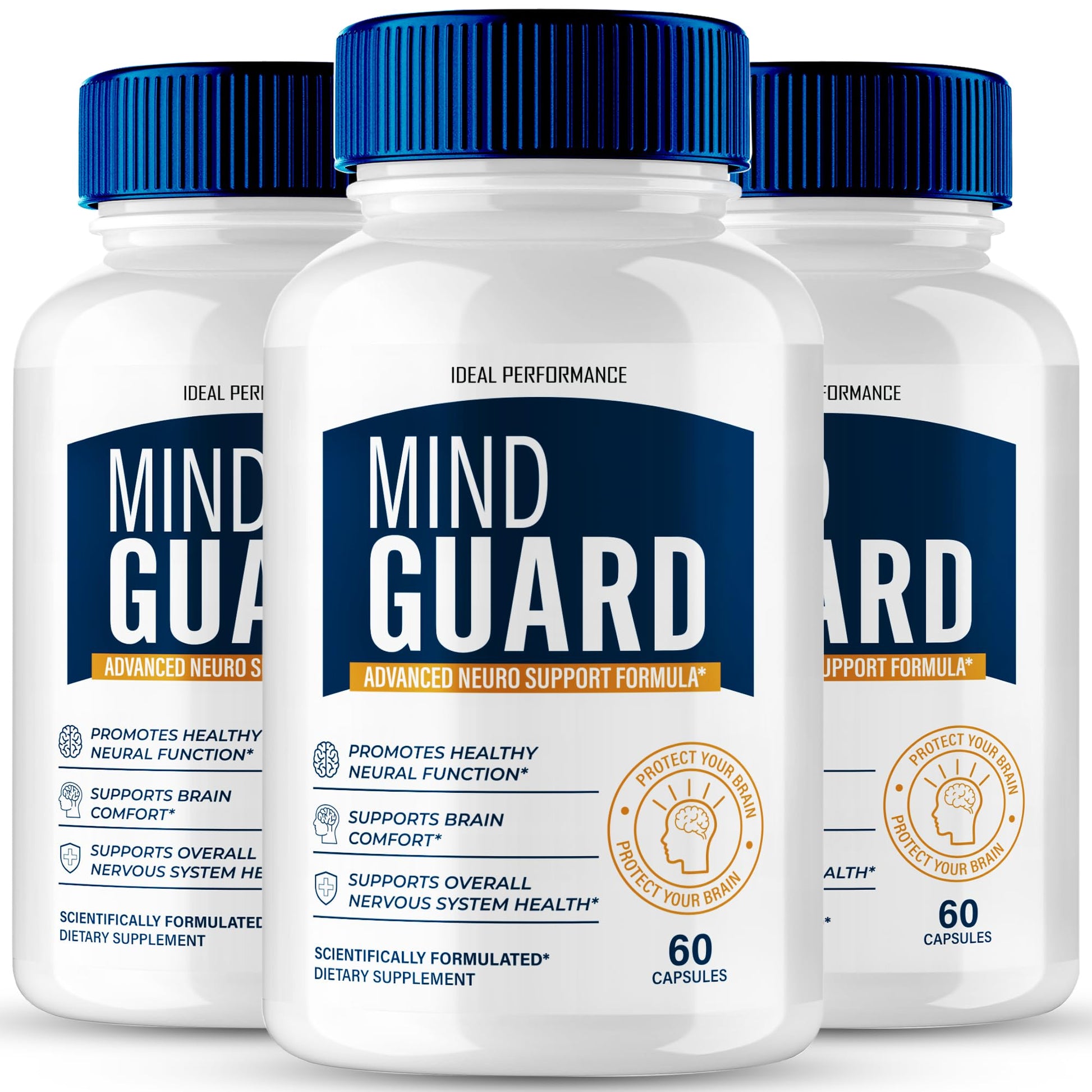 IDEAL PERFORMANCE Mind Guard Brain Supplement Capsules 180 Count
