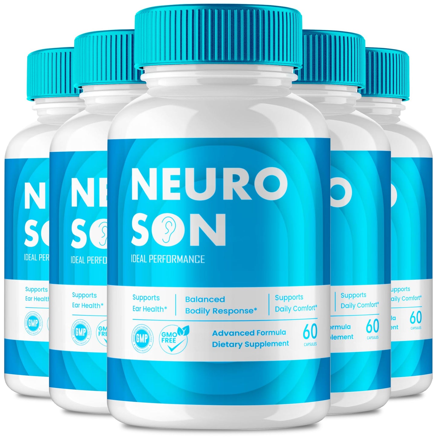 IDEAL PERFORMANCE NeuroSon Brain & Memory Supplement Capsules, 300 Capsules