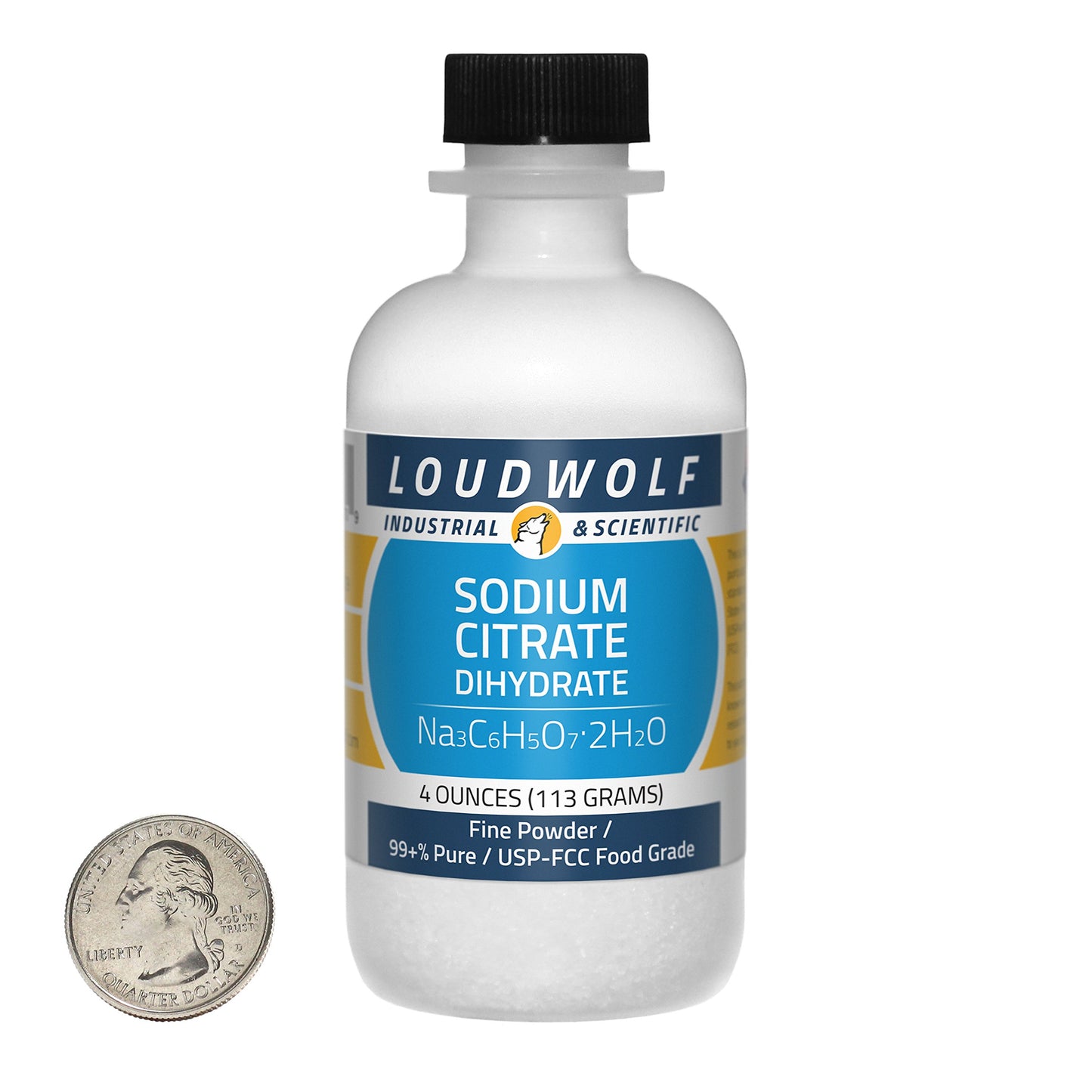 Loudwolf Sodium Citrate Fine Powder, 4 Ounces
