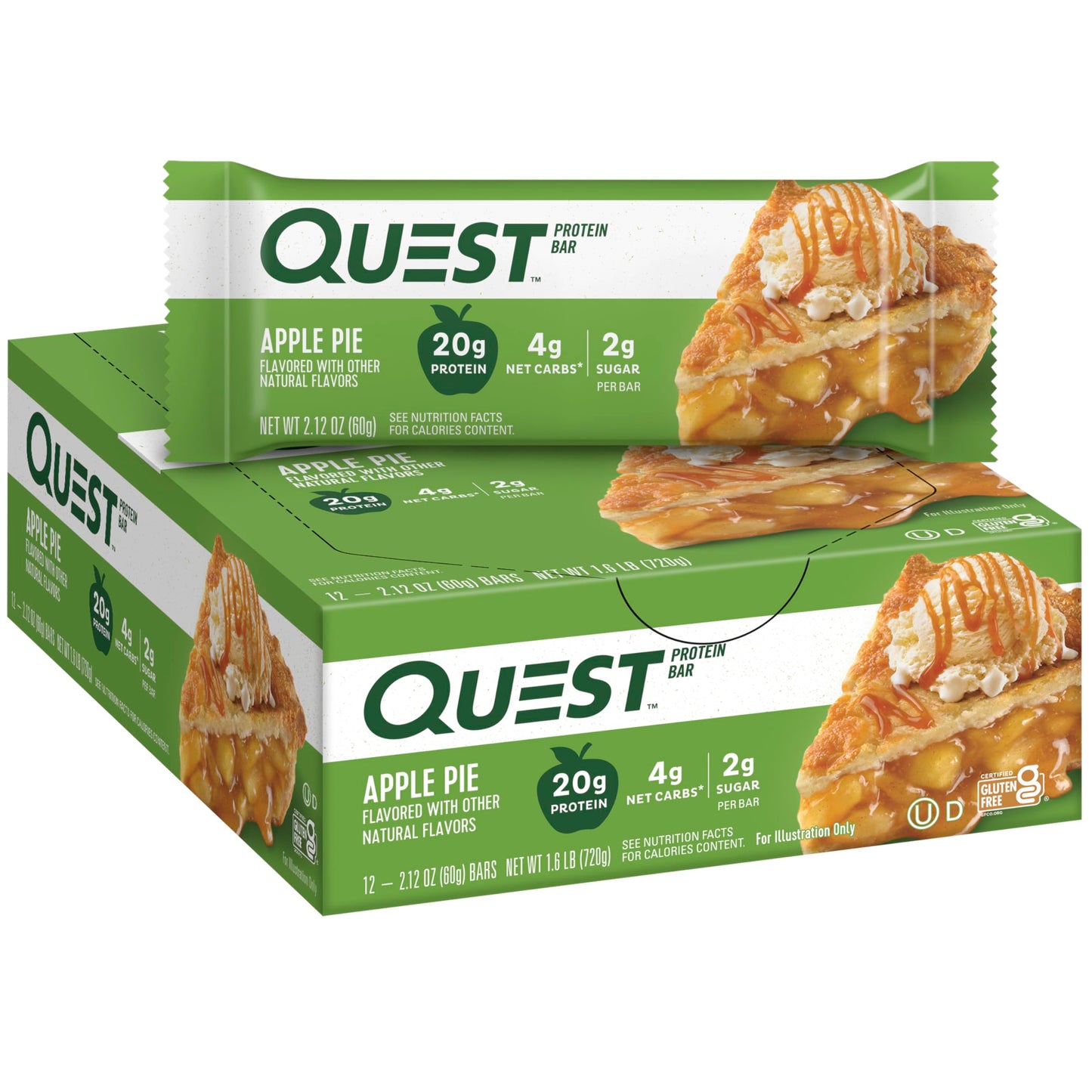 Quest Apple Pie Protein Bar 12 Count