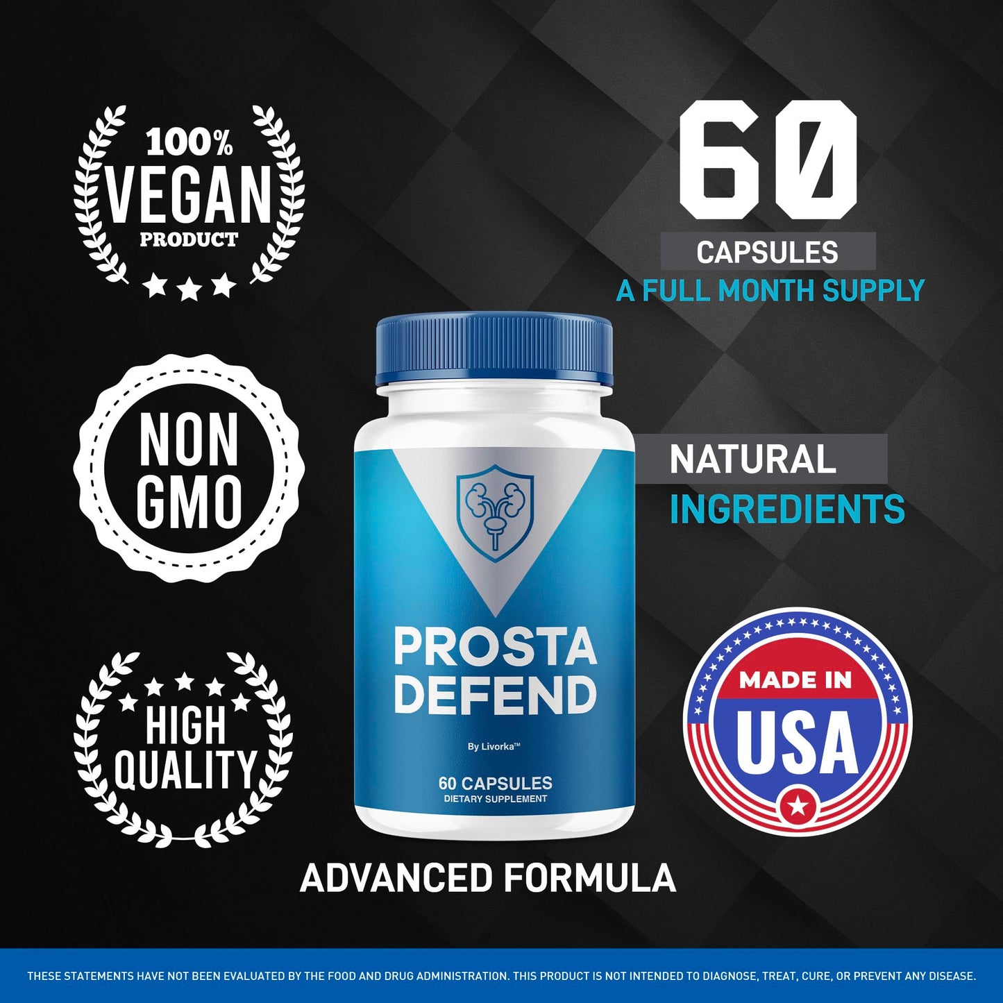 LIVORKA ProstaDefend Capsules, 60 Count