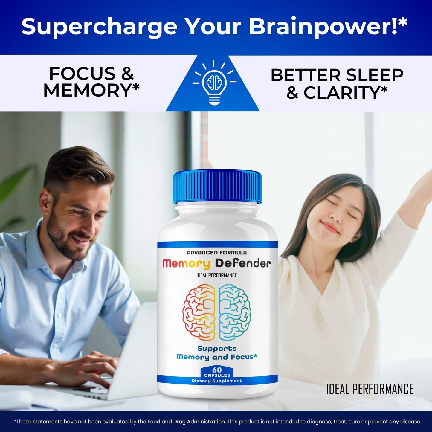 IDEAL PERFORMANCE Memory Defender Capsules, 120 Capsules