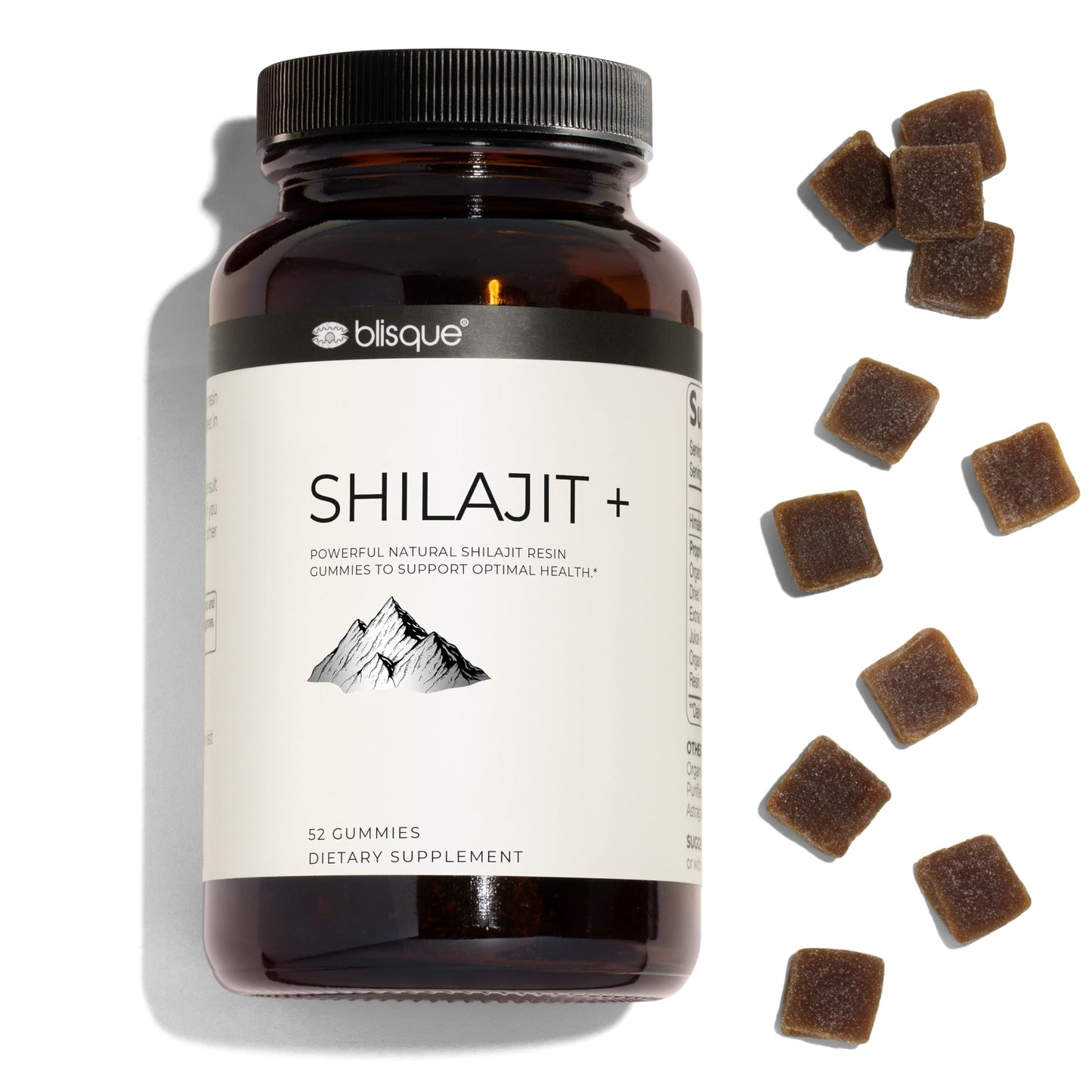 Blisque Himalayan Organic Shilajit Resin Gummies 52 Gummies