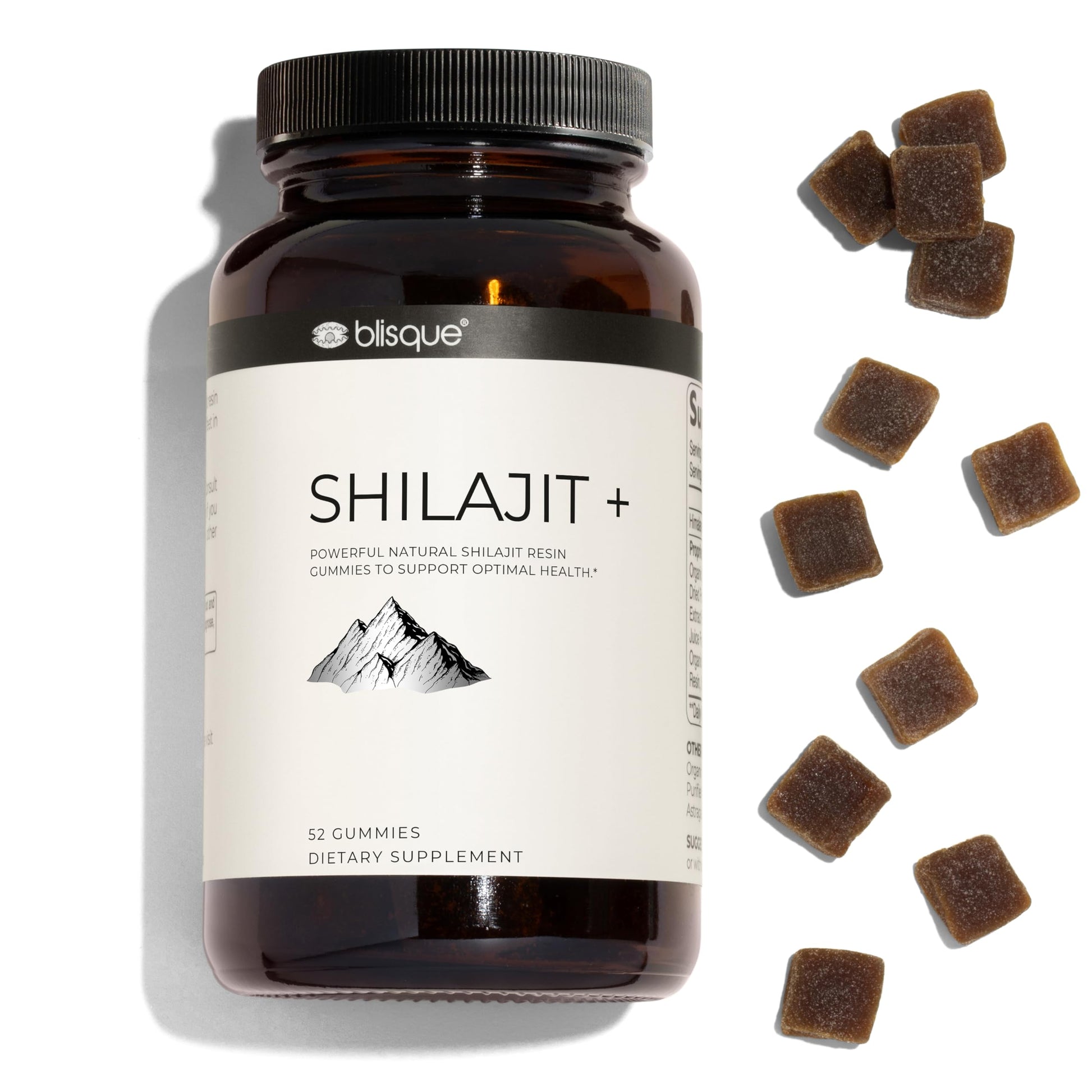 Blisque Himalayan Organic Shilajit Resin Gummies 52 Gummies