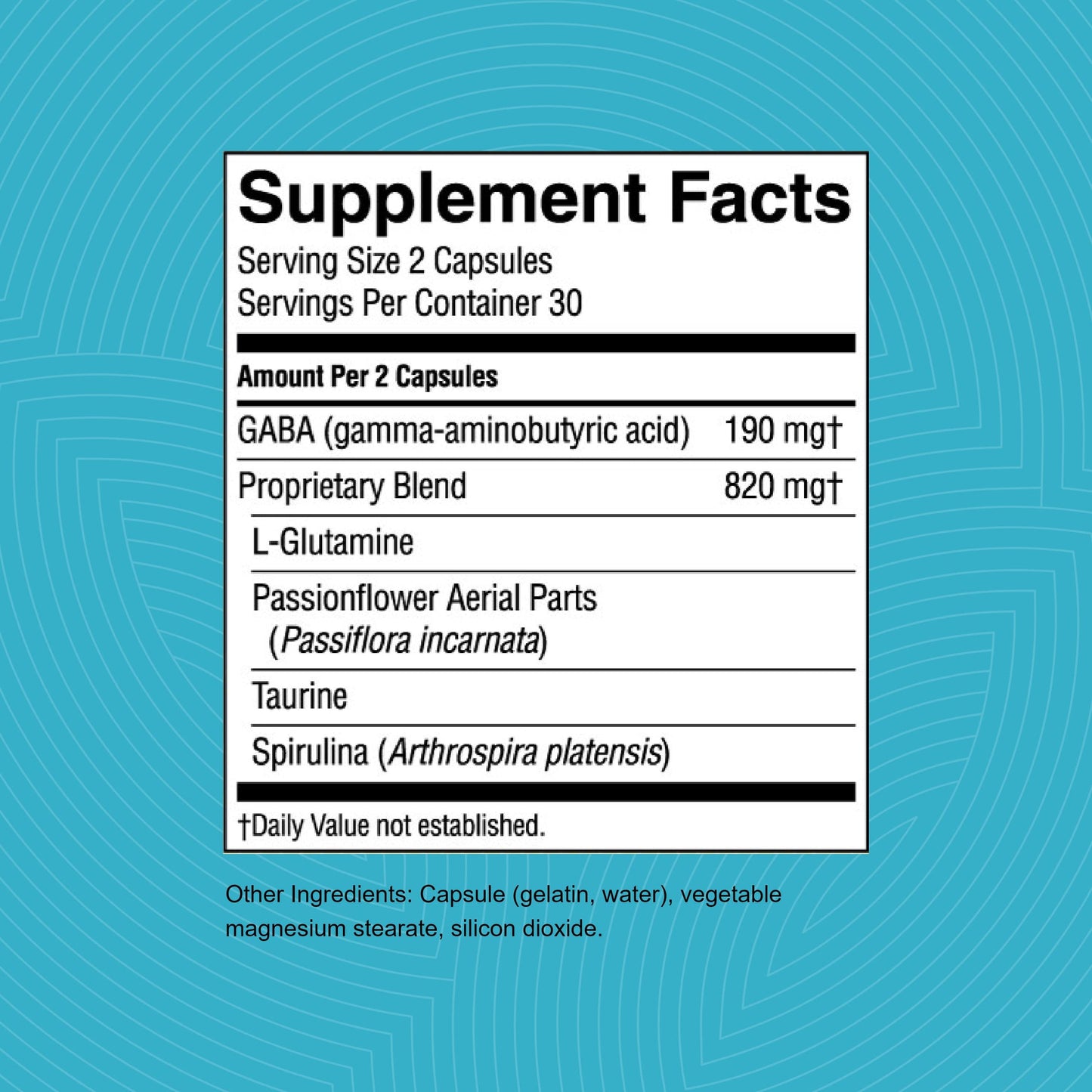 Nature's Sunshine GABA Plus Capsules 60 Count