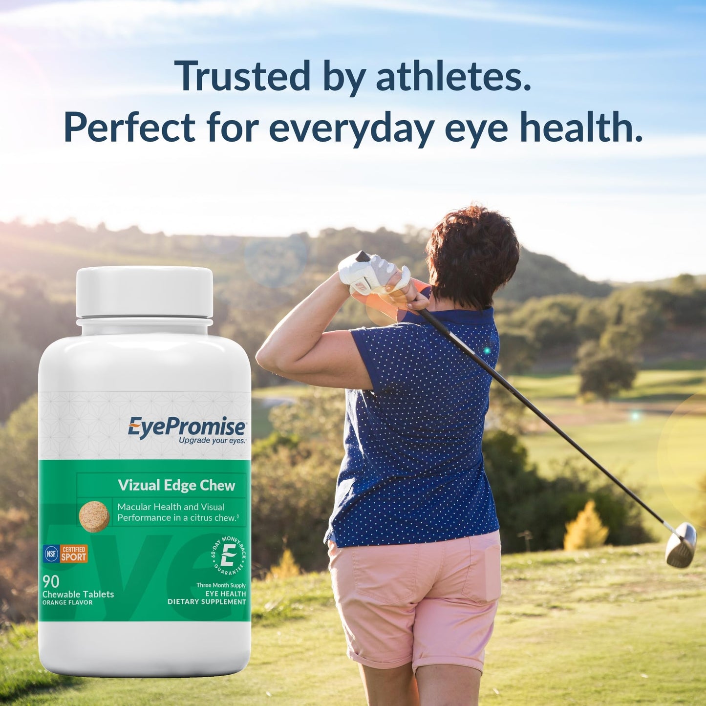 EyePromise Vizual Edge Supplement Chewable Tablets 90