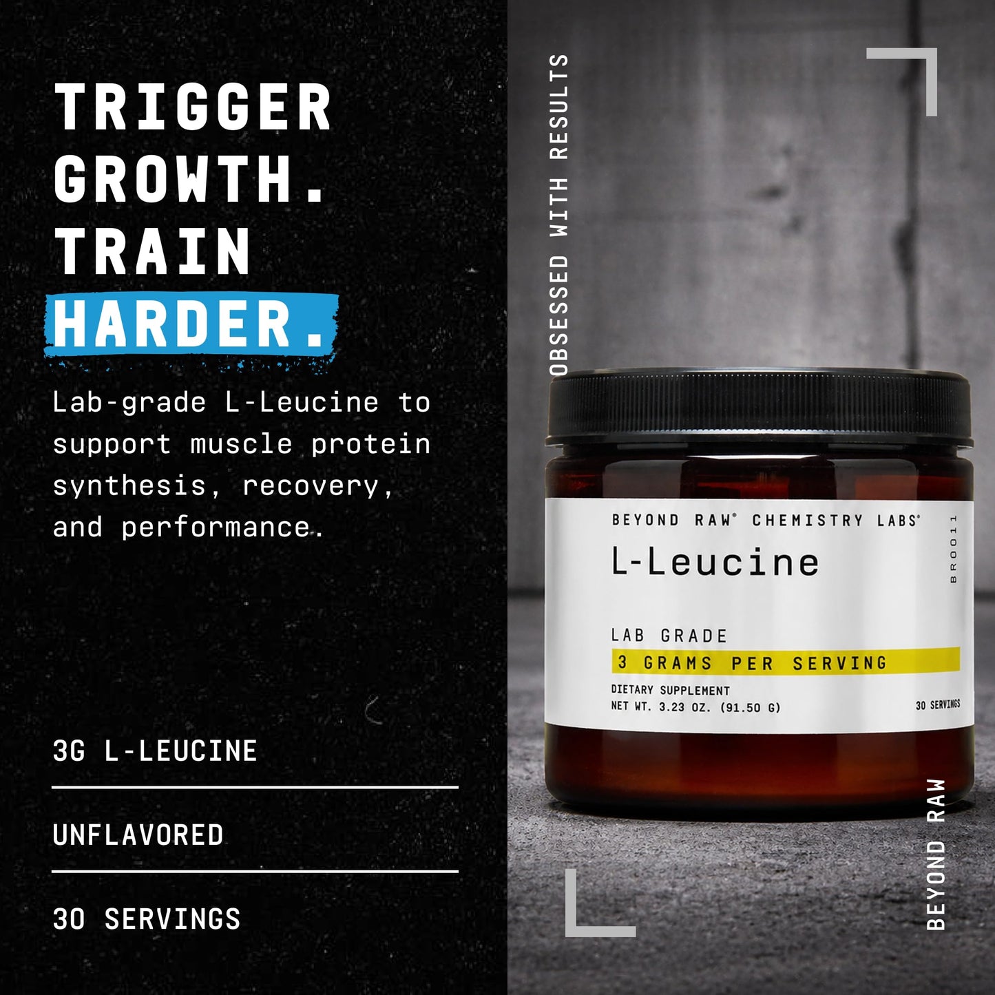 BEYOND RAW L-Leucine Powder 3.23
