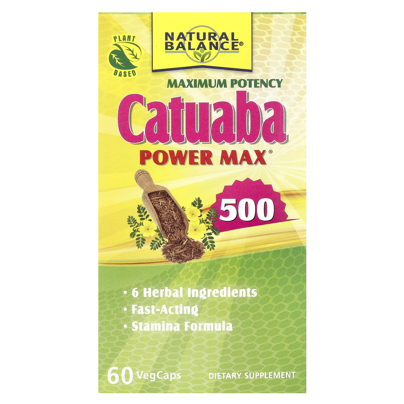 Natural Balance Maximum Potency Catuaba Power Max 500 Capsule 60 Count
