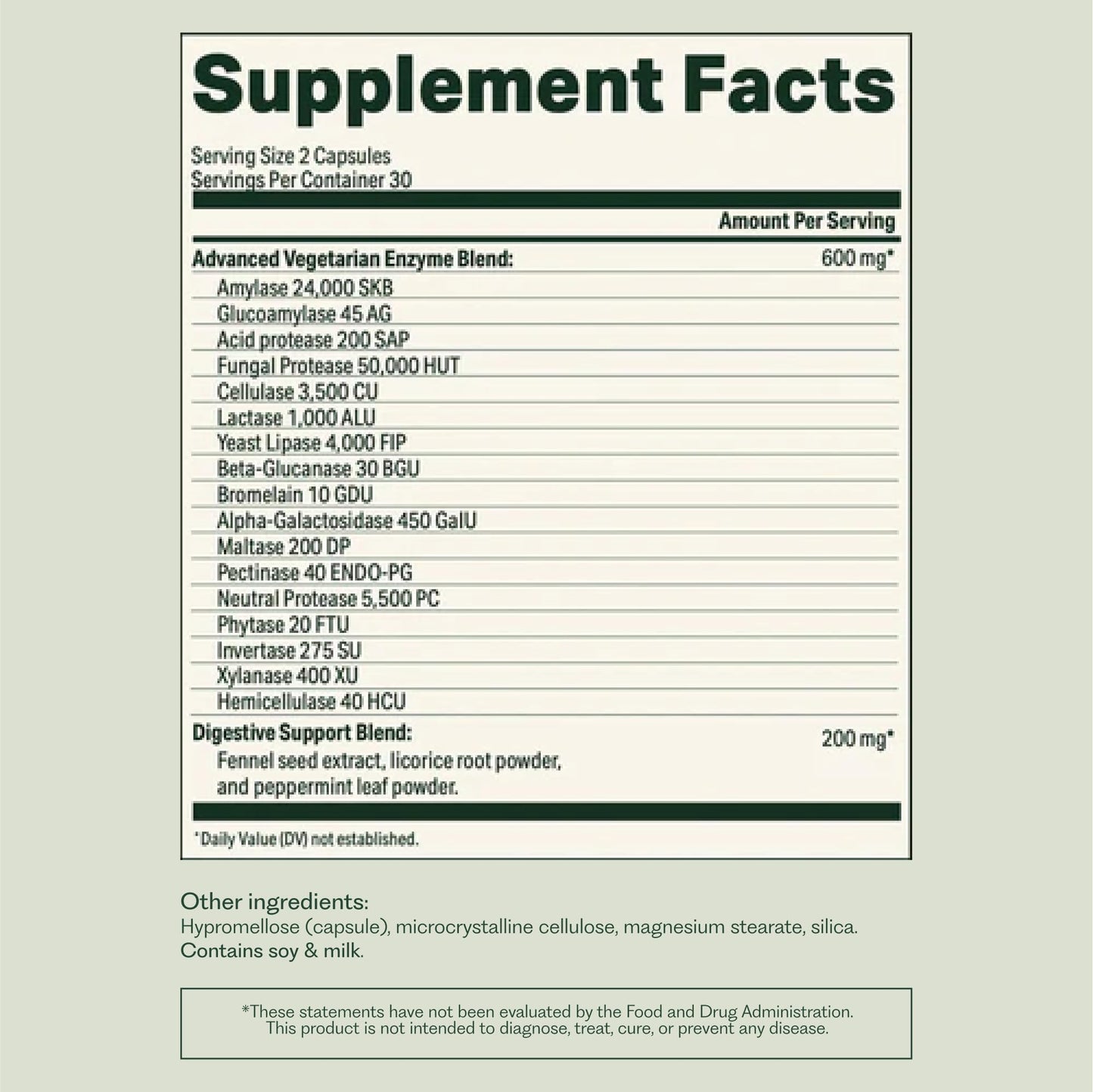 Nature M.D. Enzyme 365 Advanced Digestive Enzymes Supplement with 17 Enzymes & Soothing Herbs 60 Capsules
