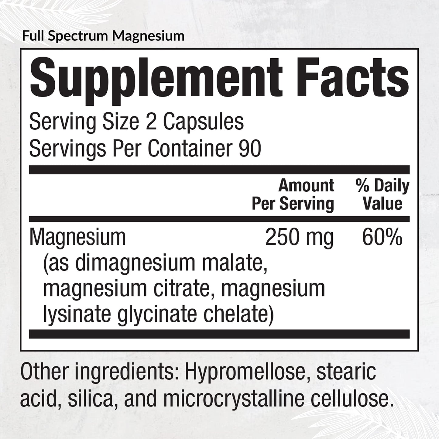 Equilife Full Spectrum Magnesium Supplement - Magnesium Glycinate, Citrate & Malate for Muscle Health, Sleep Support, Mood Balance & Heart Health, Bioavailable Mineral Blend, Non-GMO, 180 Capsules