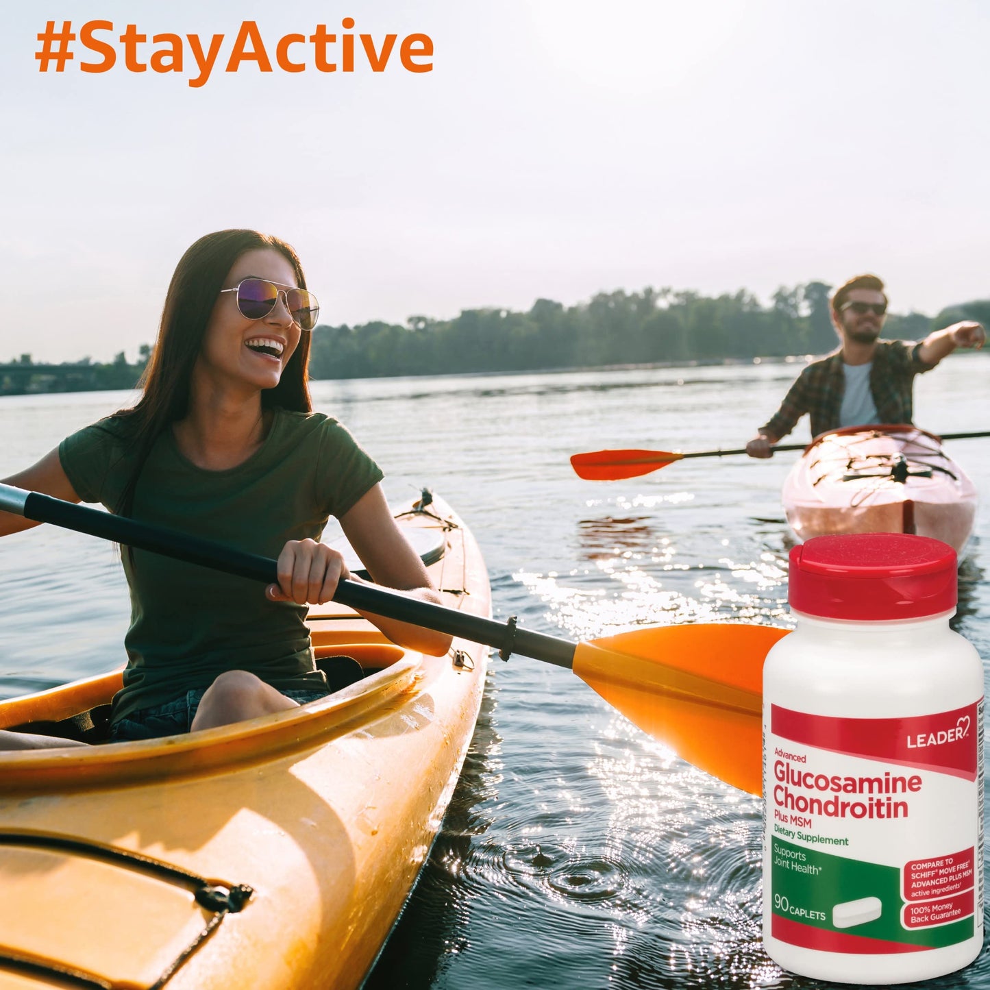 Leader Advanced Glucosamine Chondroitin Plus MSM 90 Caplets
