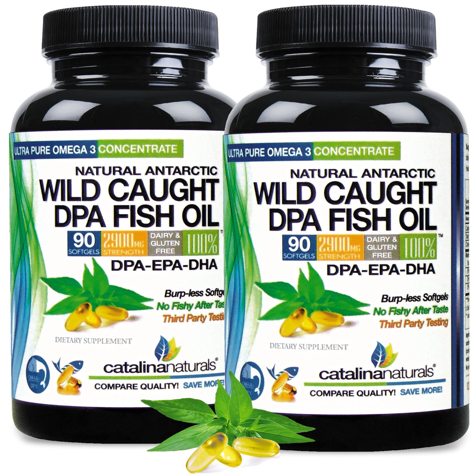 Catalina Naturals Wild Caught Omega-3 DPA Fish Oil SoftGels, 180 Count