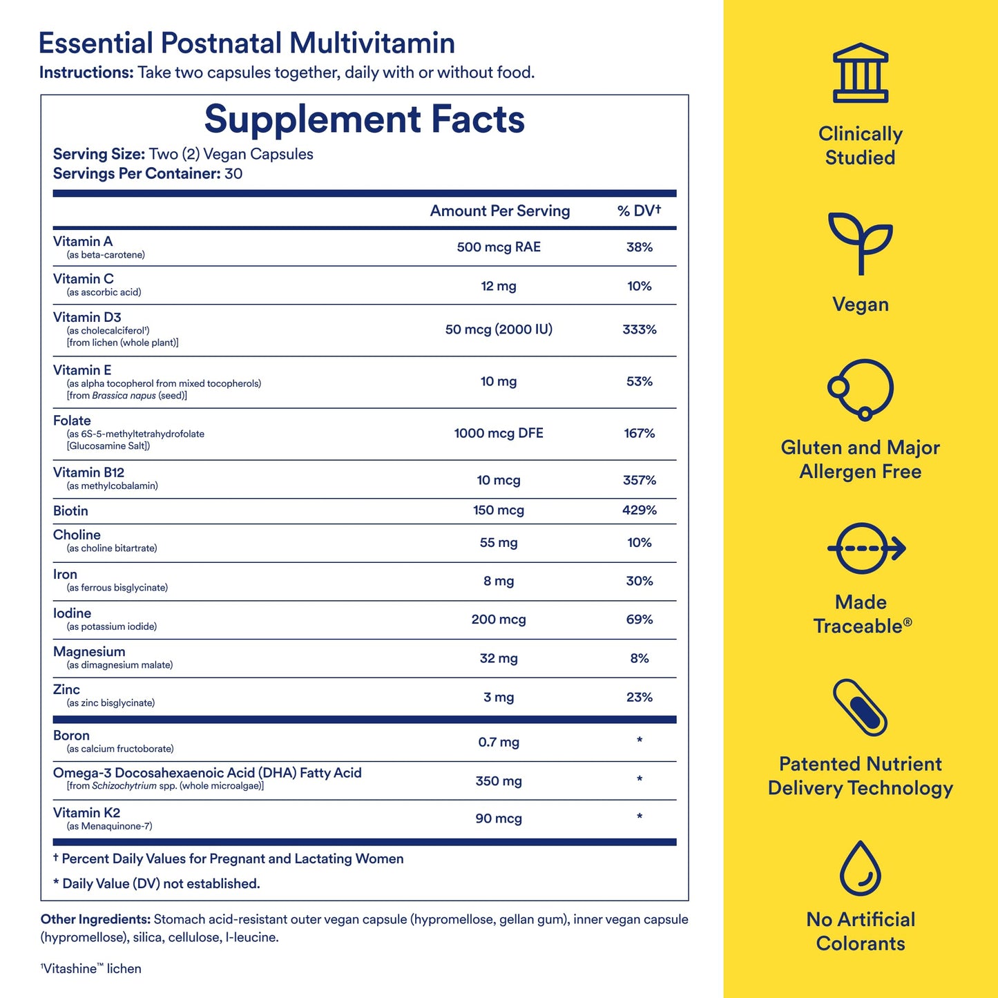 Ritual Postnatal Multivitamin for Women 60 Capsules