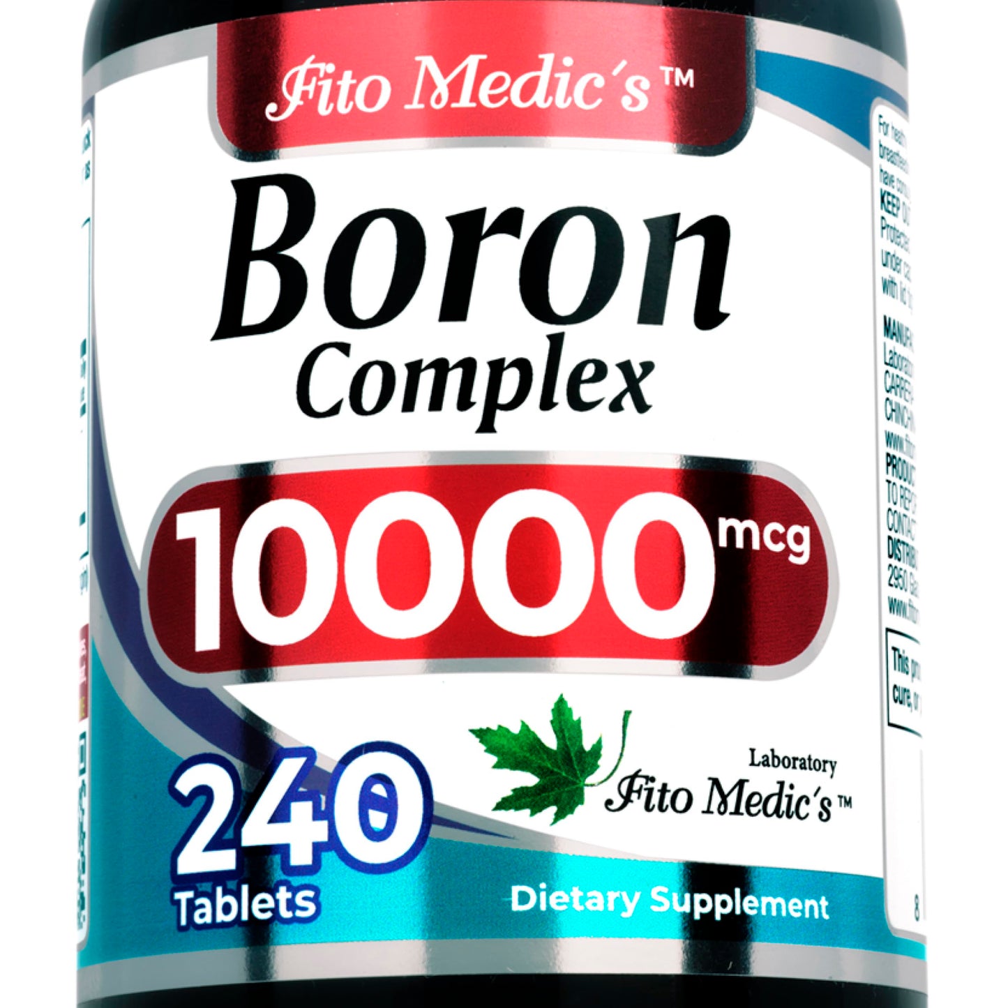 FITO MEDIC'S Boron 10 mg Tablets, 240 Count