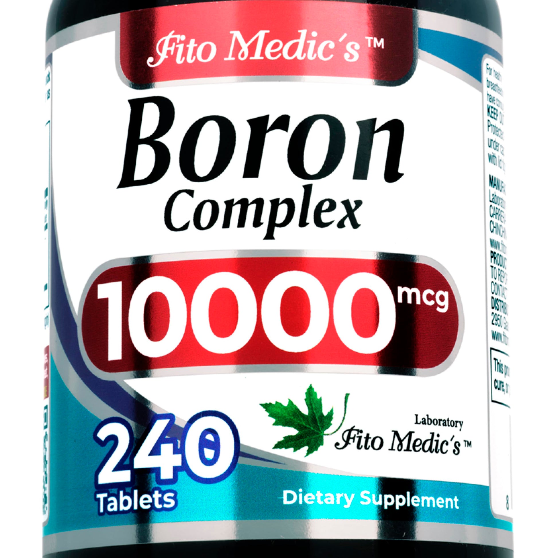 FITO MEDIC'S Boron 10 mg Tablets, 240 Count