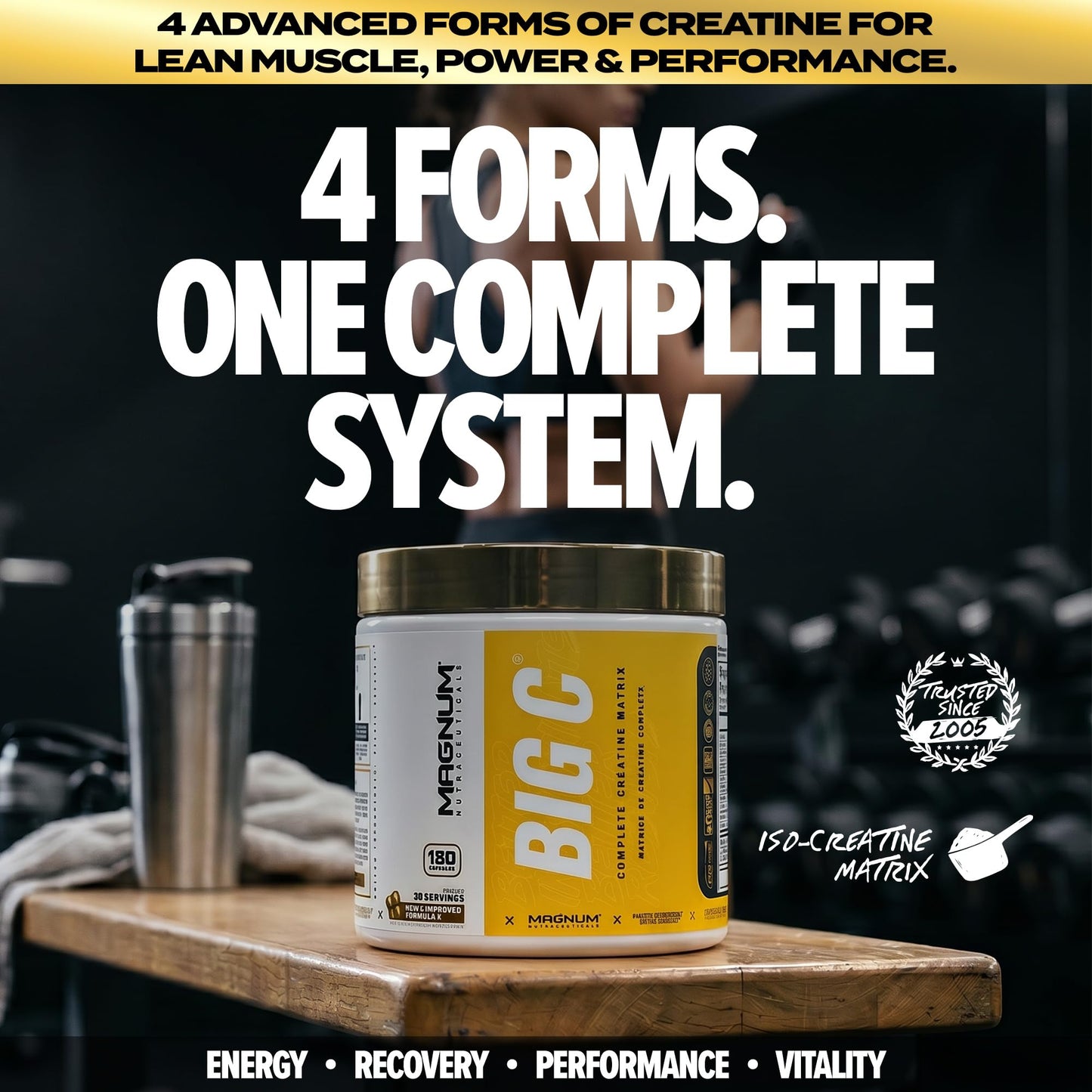 Magnum Big C Creatine Matrix Capsules, 150 Capsules