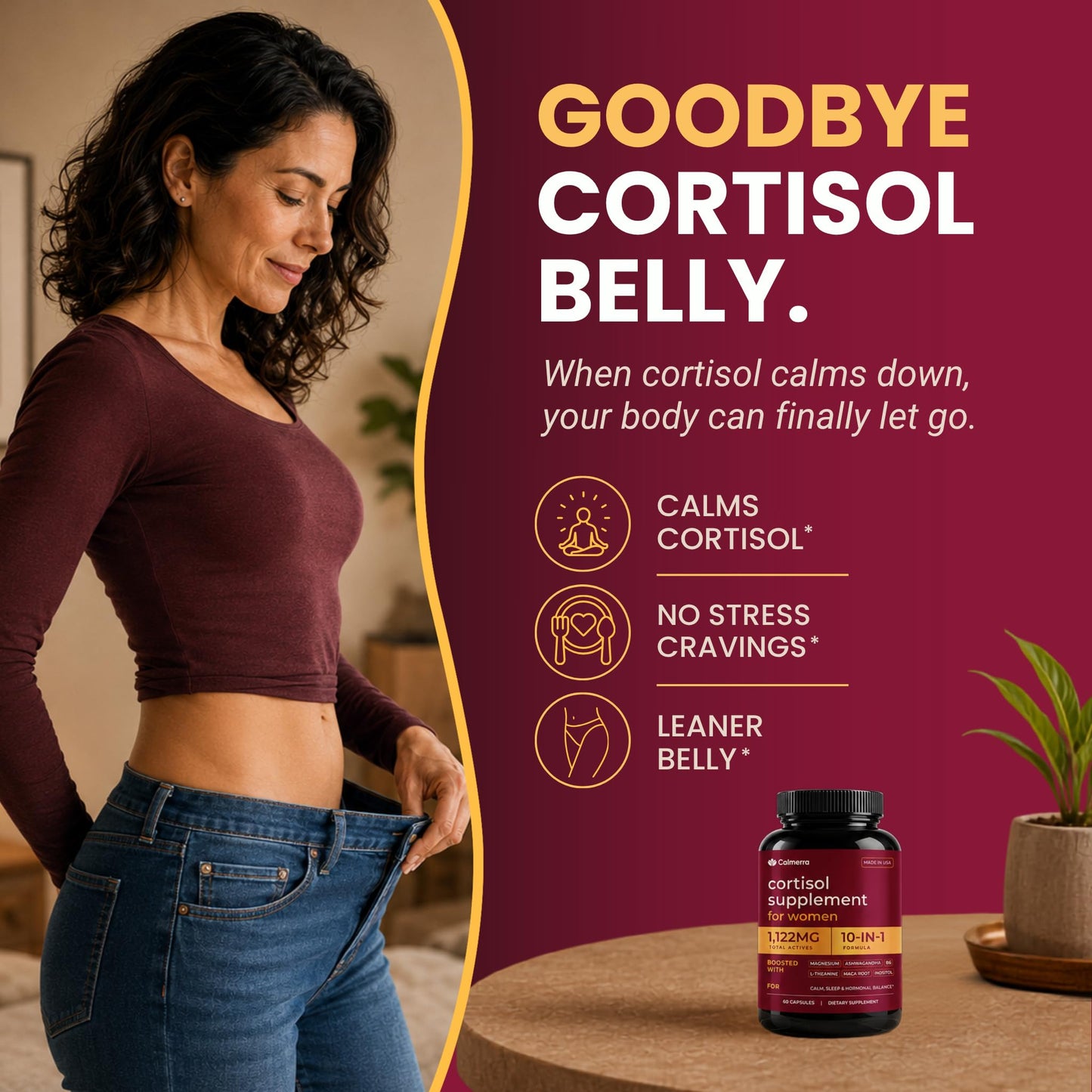 Calmerra Cortisol Support Capsules, 60 Count