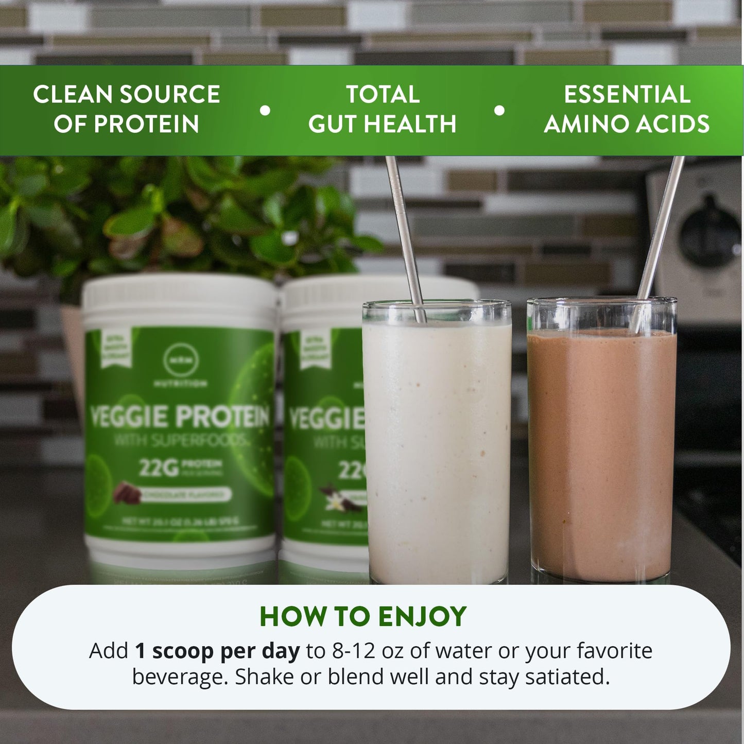 MRM Veggie Protein with Superfoods Protein Powder 20.1 oz