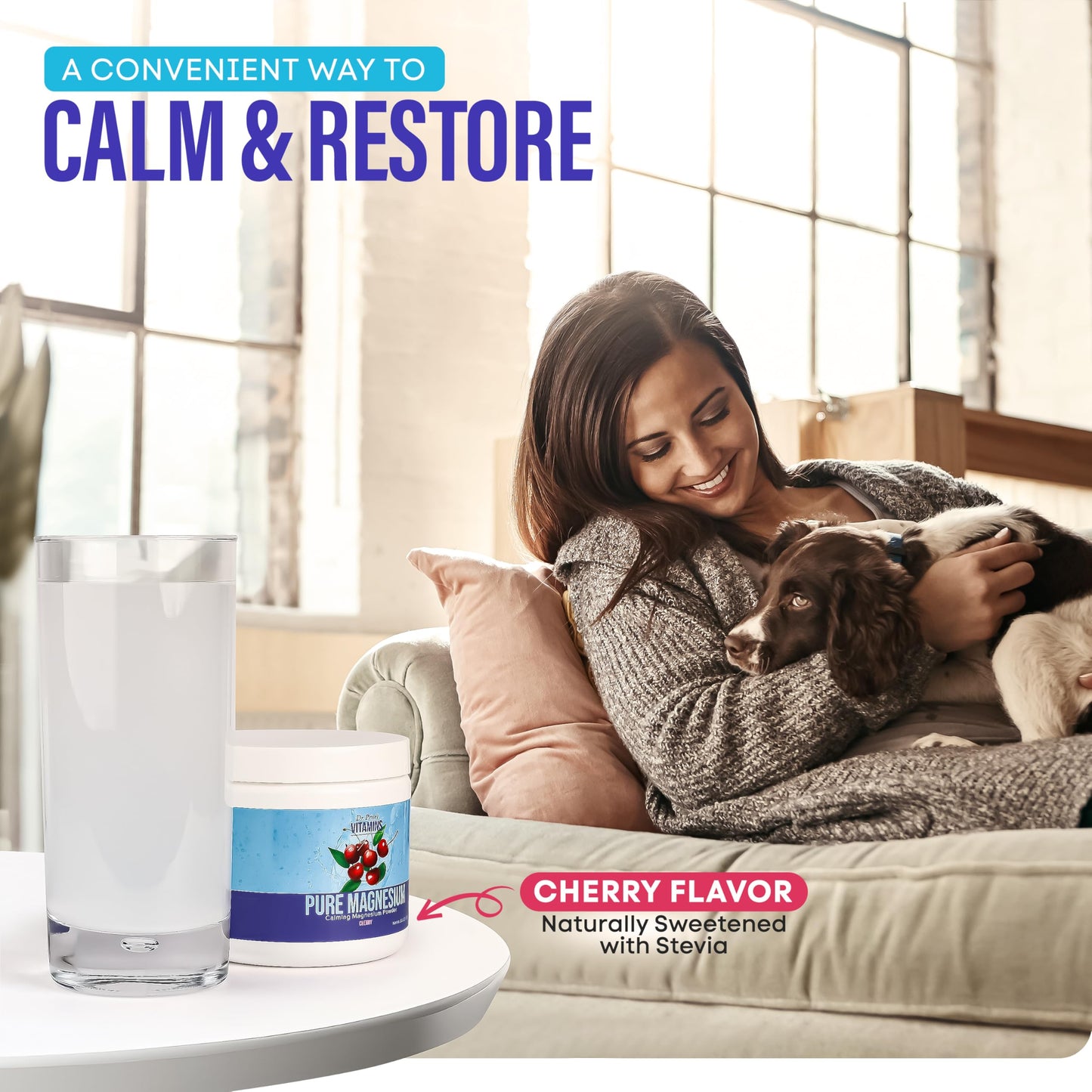 Dr. Price's Vitamins Magnesium Citrate Powder, Calm Cherry, 8.5 Ounce