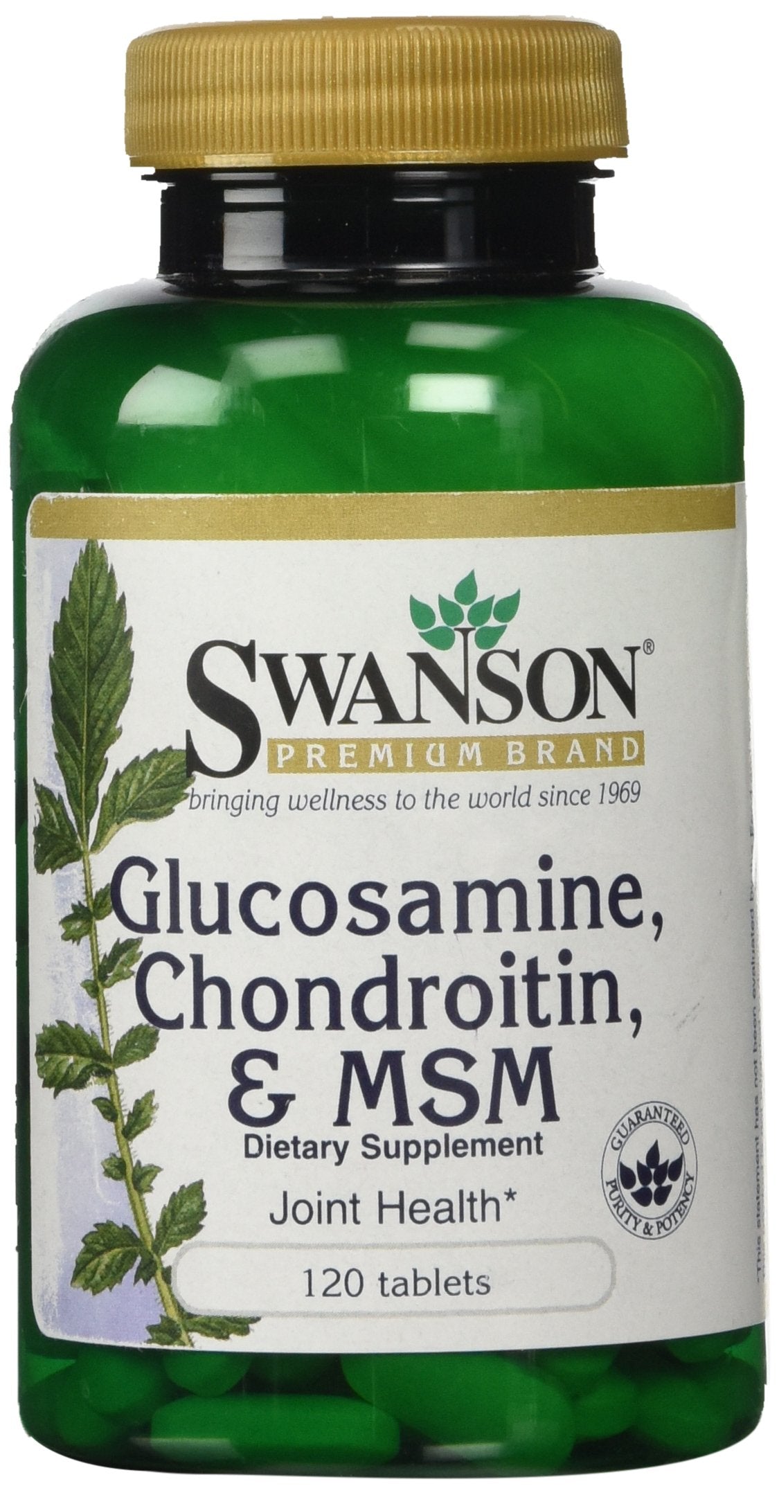 Swanson Glucosamine, Chondroitin & MSM Capsules, 120 Count