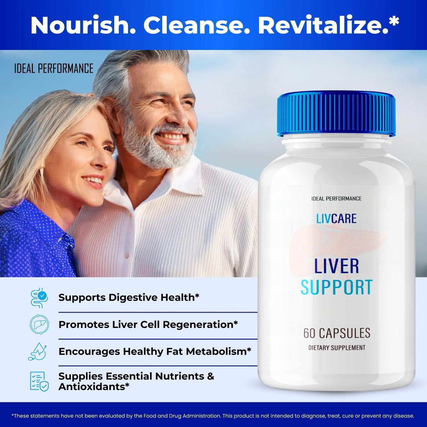 IDEAL PERFORMANCE LivCare Capsules, 180 Capsules