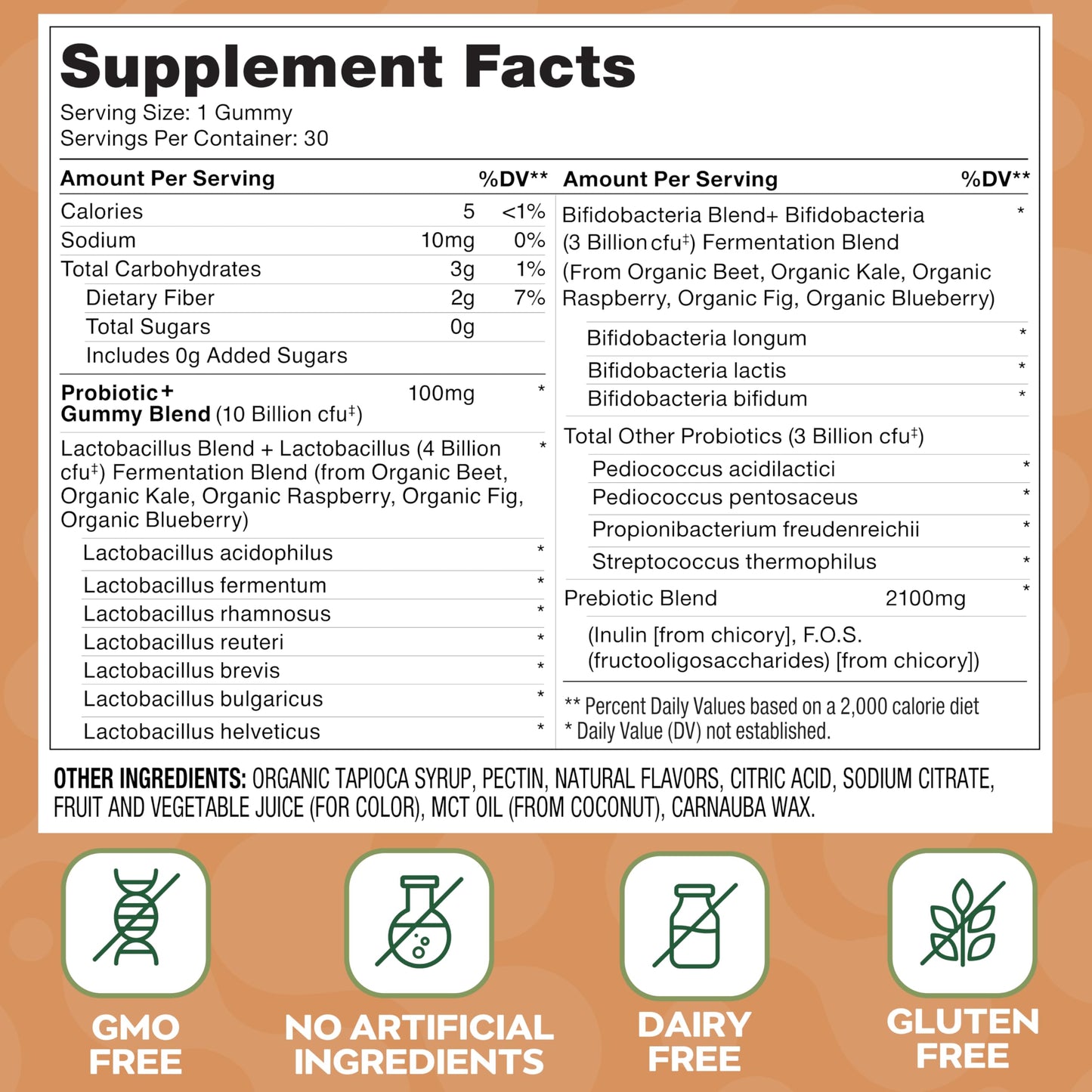 Social Naturals Probiotic Gummies 30 Gummies