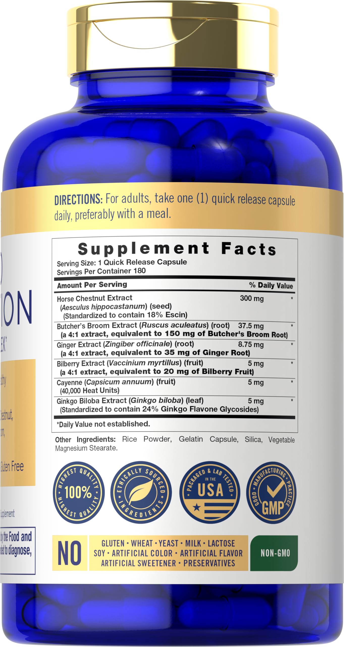 Carlyle Blood Circulation Supplement Capsule, 180 Count