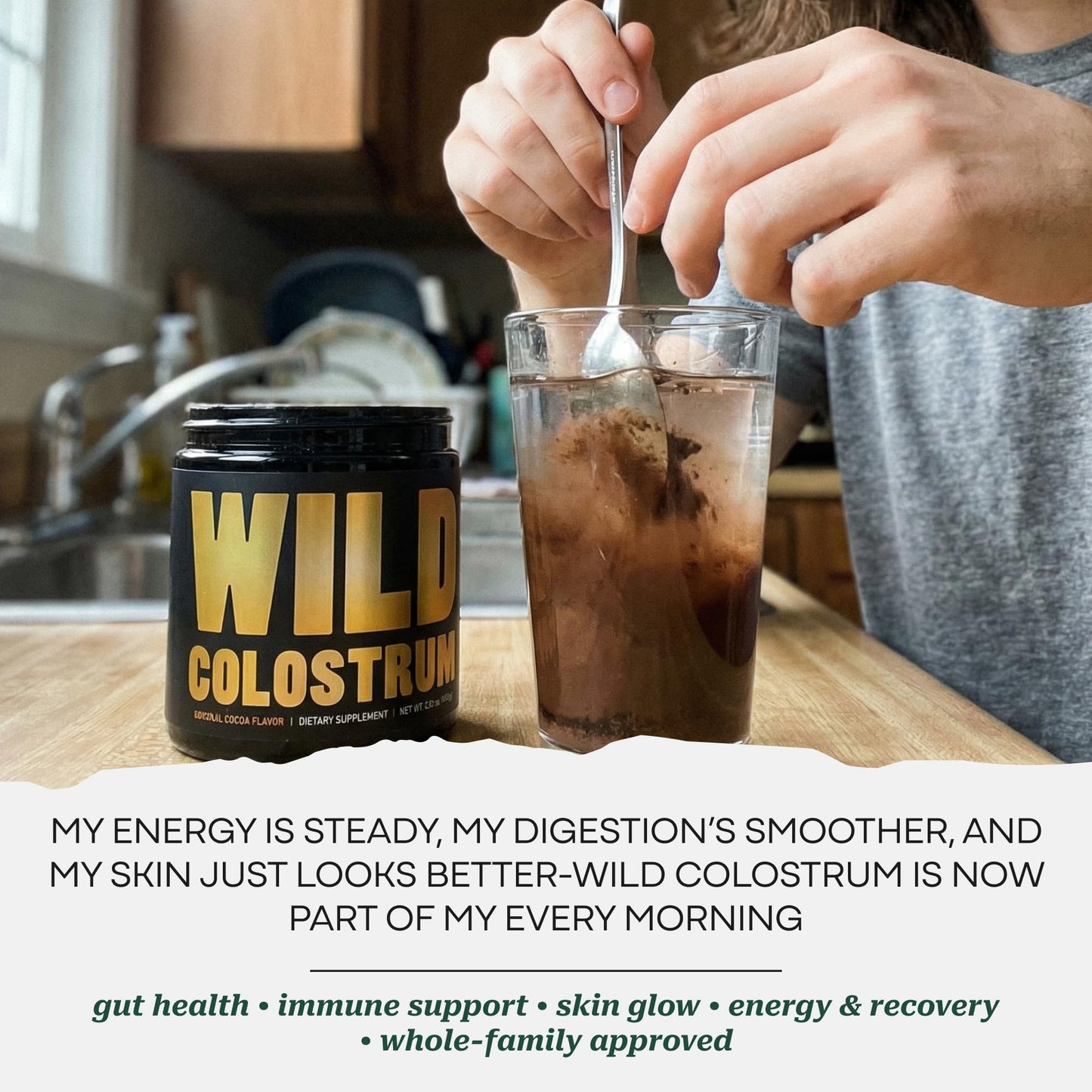 Wild Foods Colostrum Supplement Powder, 5.22 oz