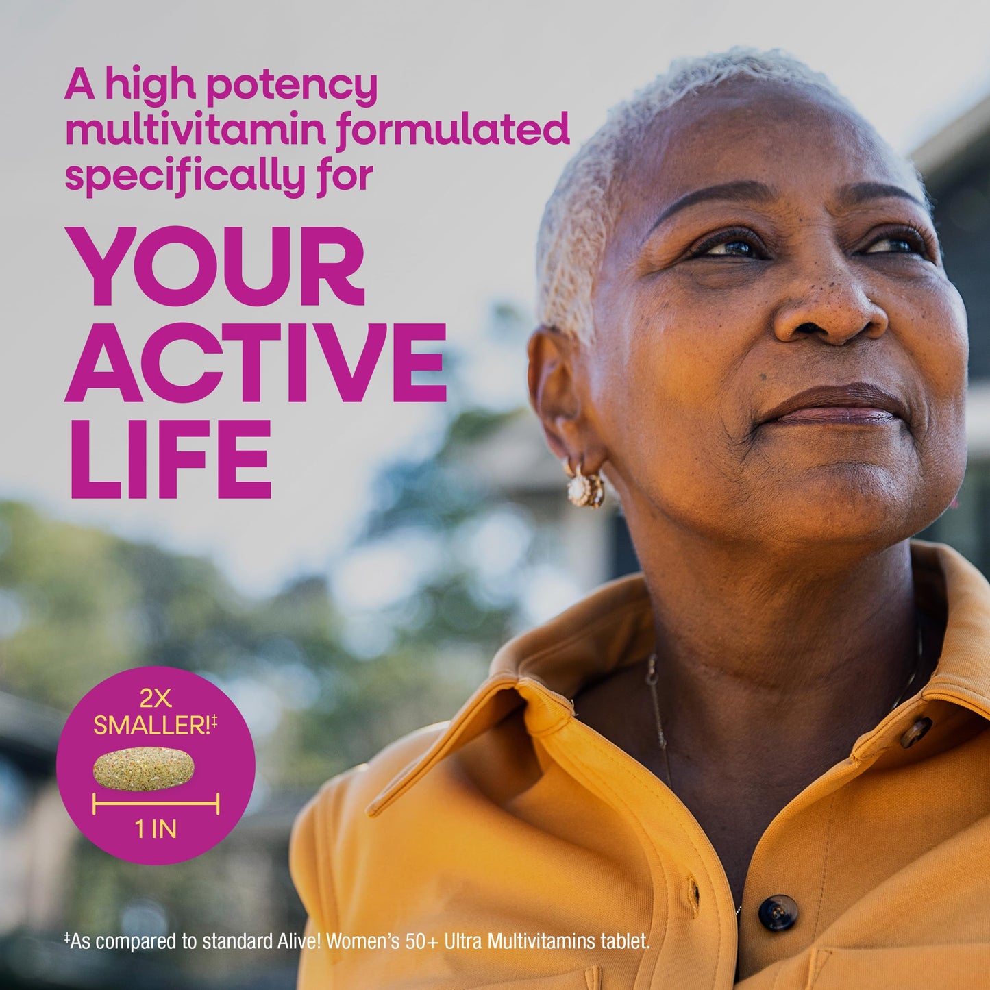 Nature's Way Alive! Ultra Minis Multivitamin for Women 50+, 180 Tablets