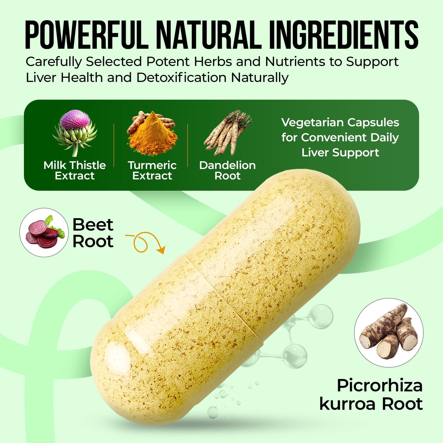 Nature's Nectar Liver Cleanse Detox & Repair Active Liver Support with Milk Thistle Capsule, 60 Capsules