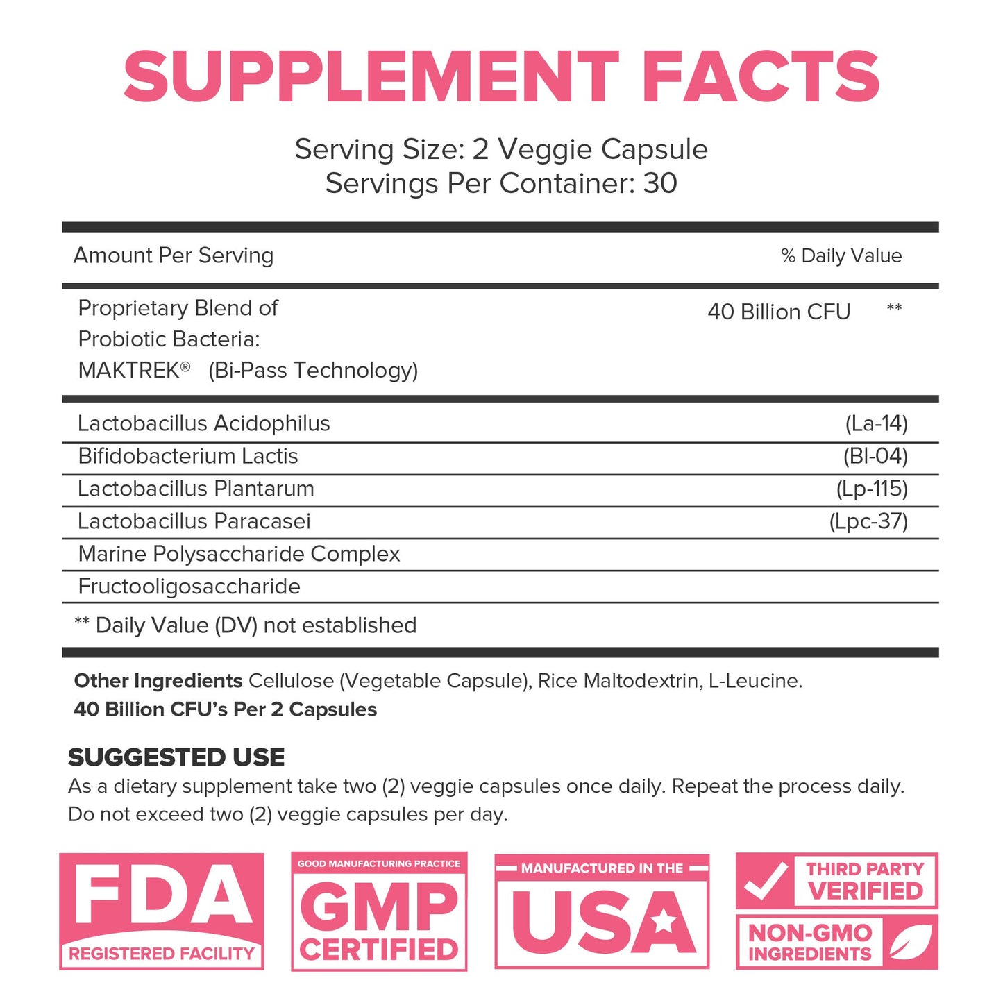 Lumen Naturals Probiotics 40 Billion CFU Capsule 60 Count