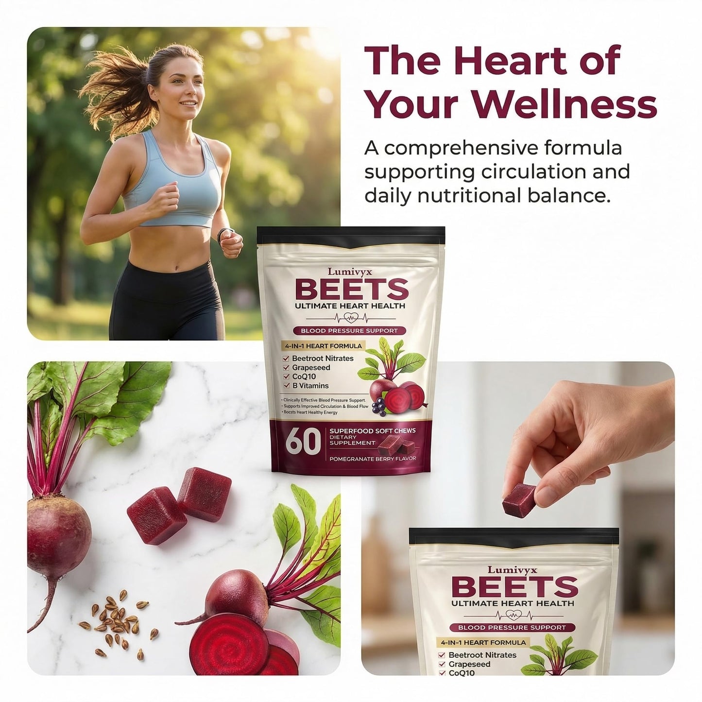 Jqewlg Lumivyx Beet Chews, 60 Chews