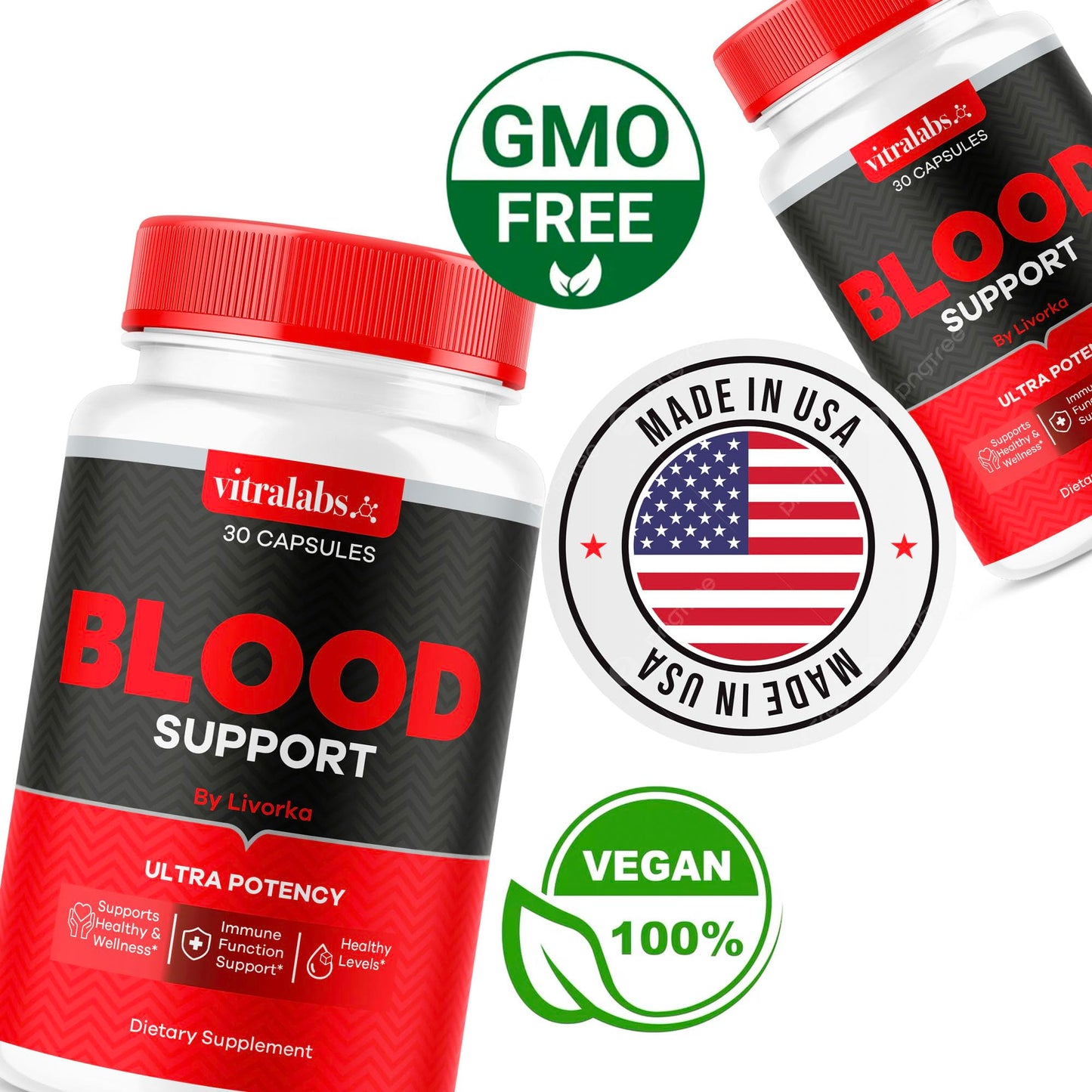 LIVORKA Vitralabs Blood Support 60 Capsules
