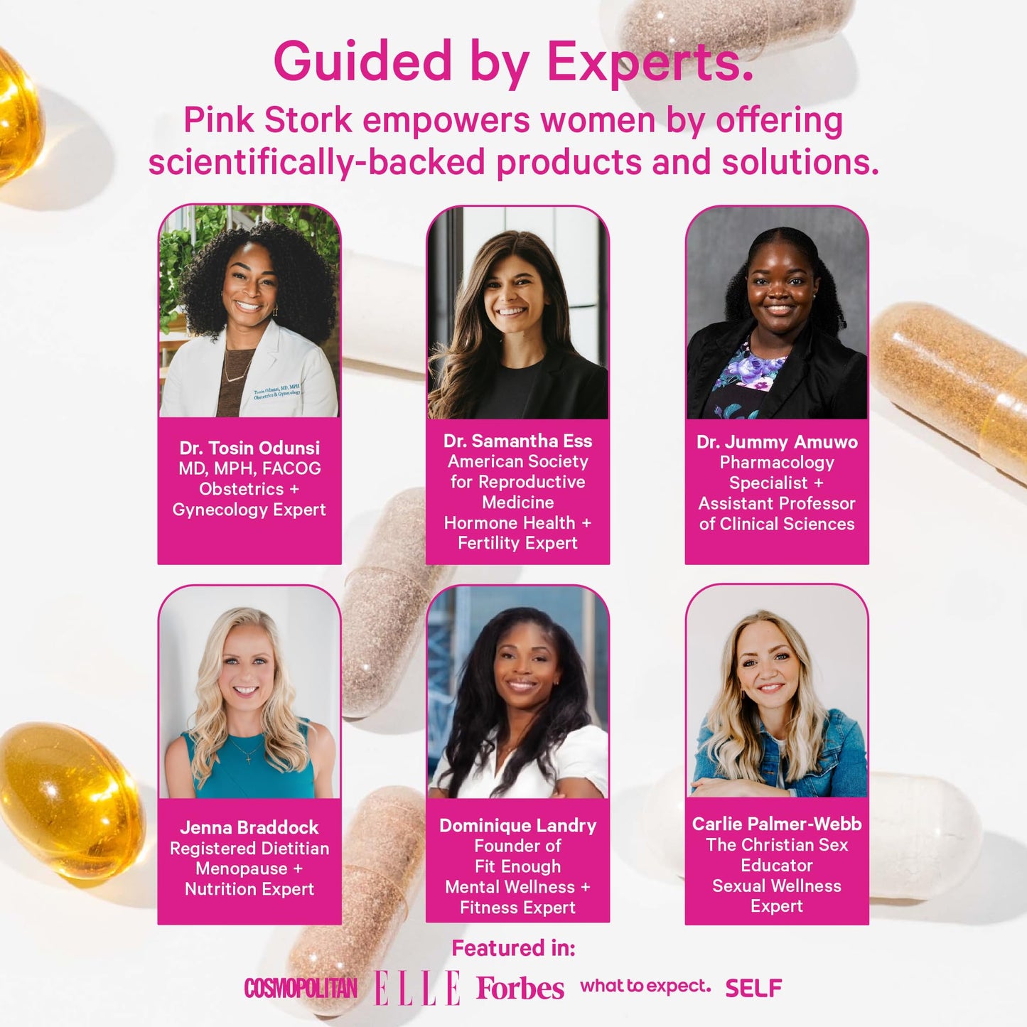 Pink Stork Postpartum Essentials Kit Capsules, 1