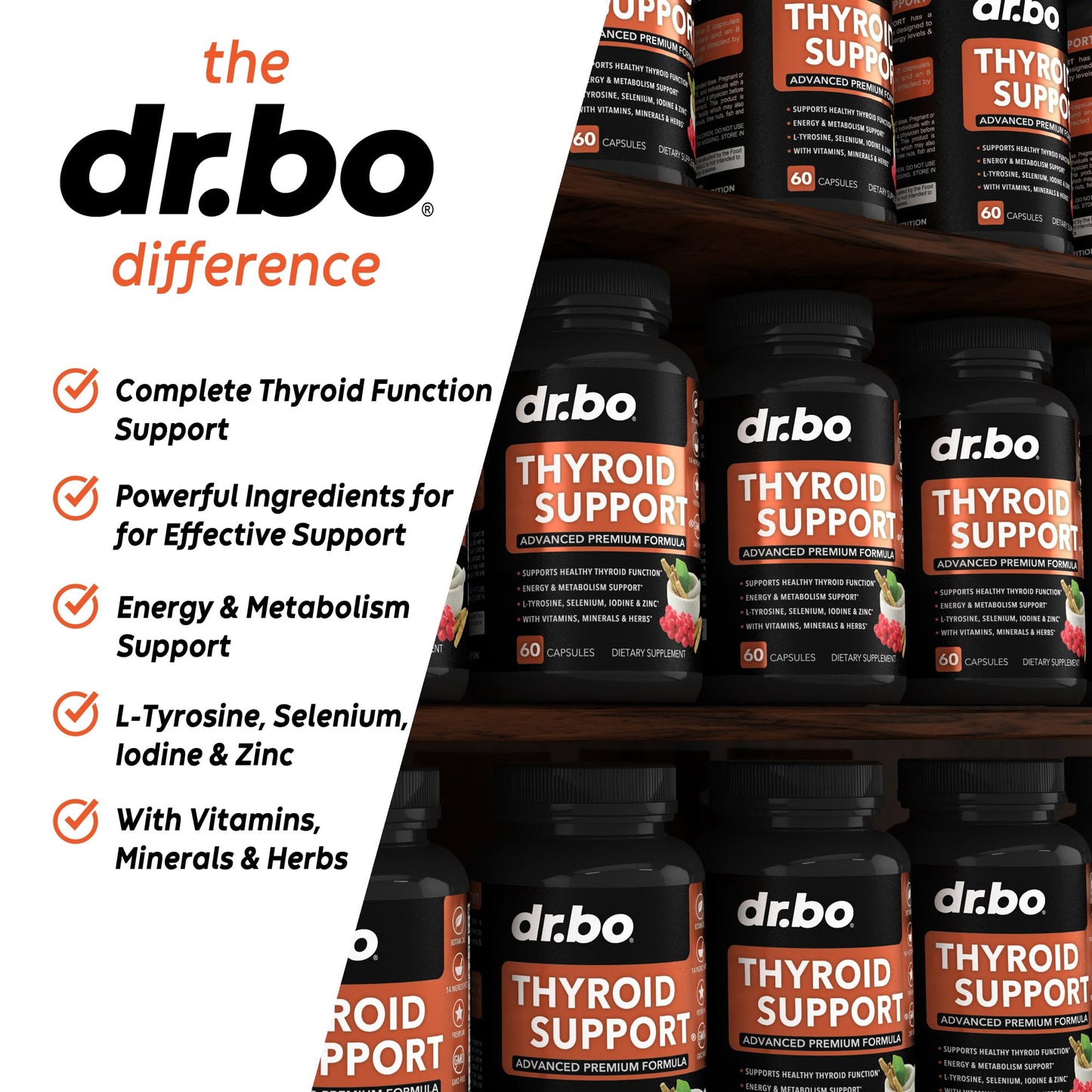 DR. BO Thyroid Support Capsule, 60 Capsules