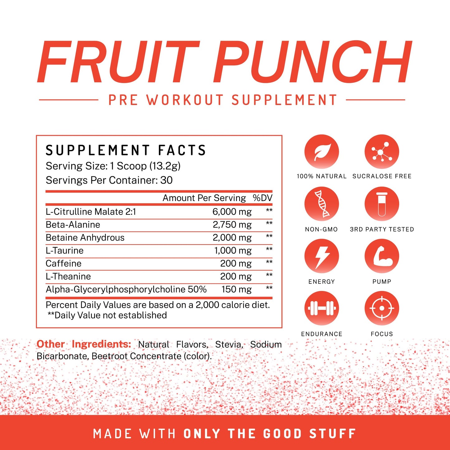PWDRS Pre-Workout Powder 15.68 Ounce